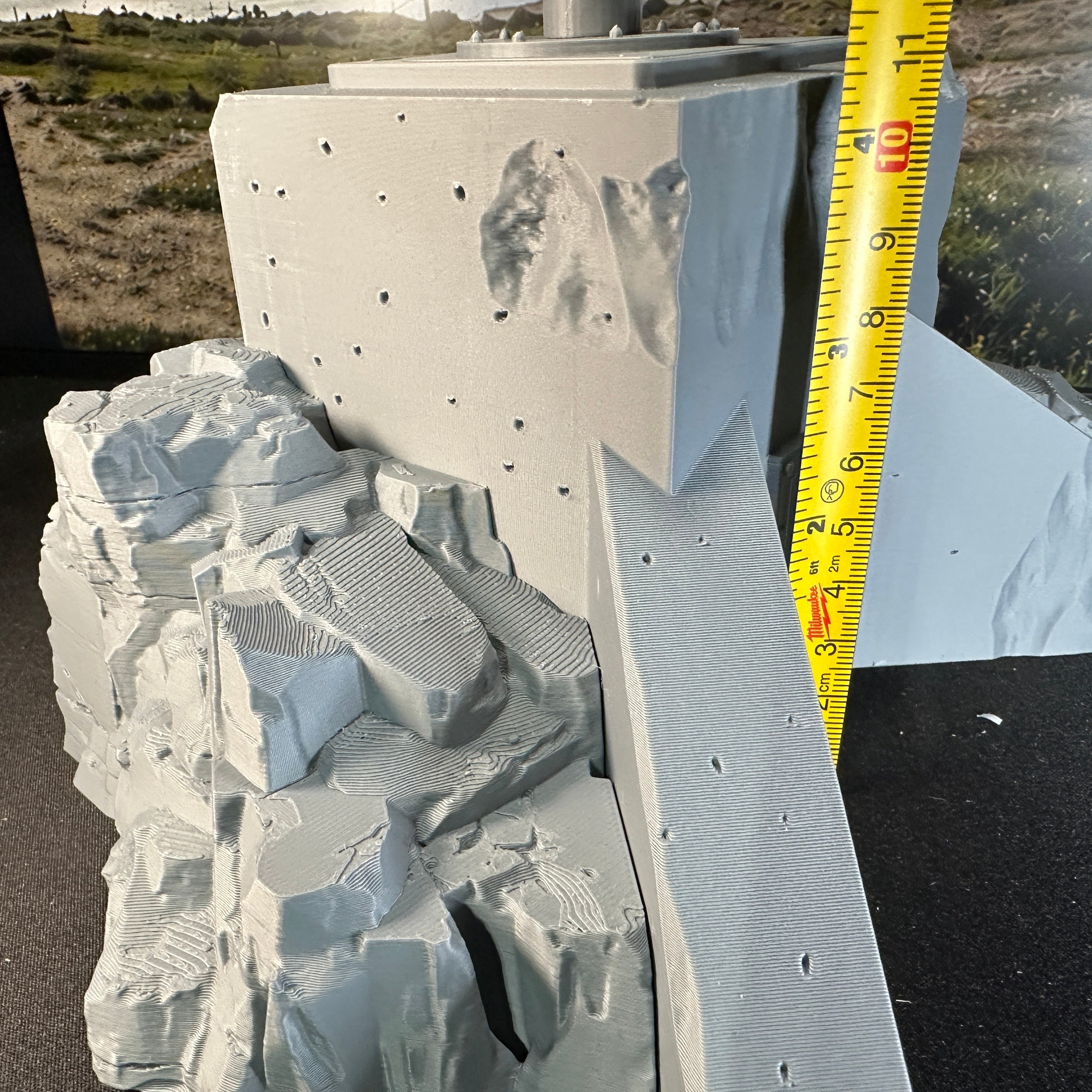 DeHelmsman WW2 Coastal Defense Bunker Range Finder 1/32 Scale Model Diorama Terrain Wargaming Figure Accessory