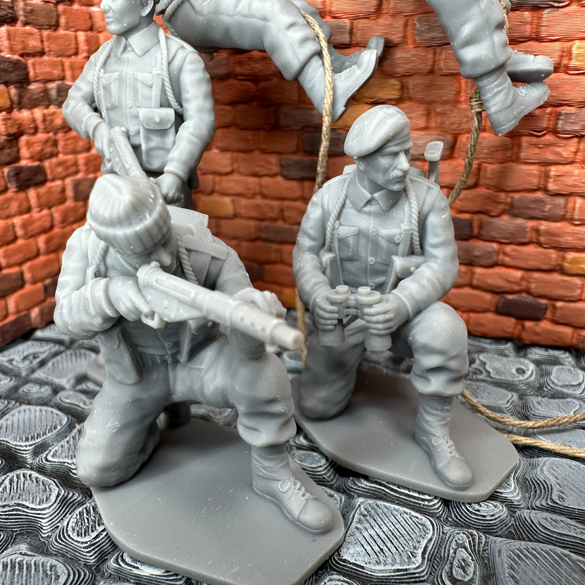 WW2 British Commando Set #1 1/32 Scale Toy Soldier Wargaming Figures (Copy)