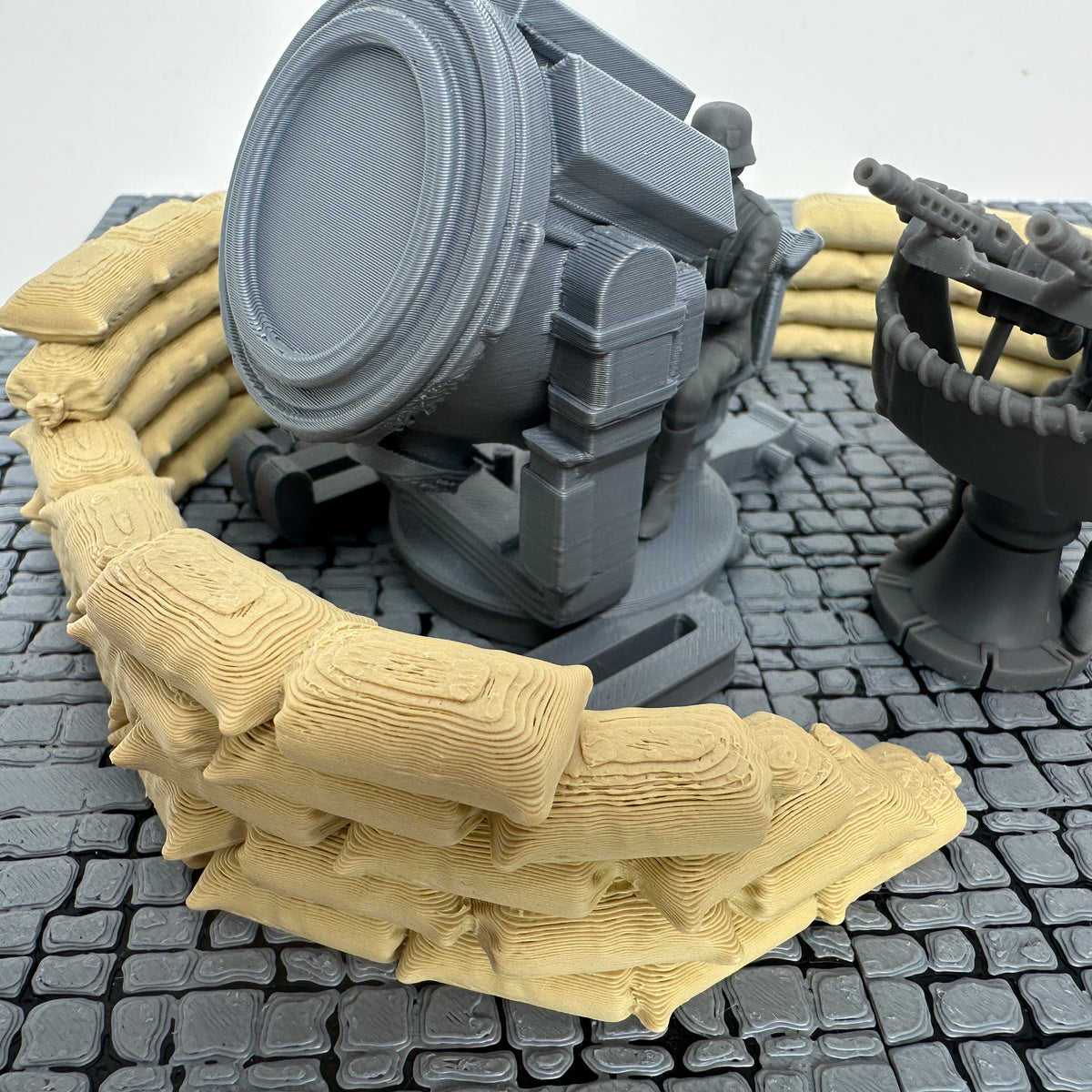 WW2 German Anti-Aircraft Light & Flak Set Toy Soldier Set 1/32 Scale Wargaming Figure
