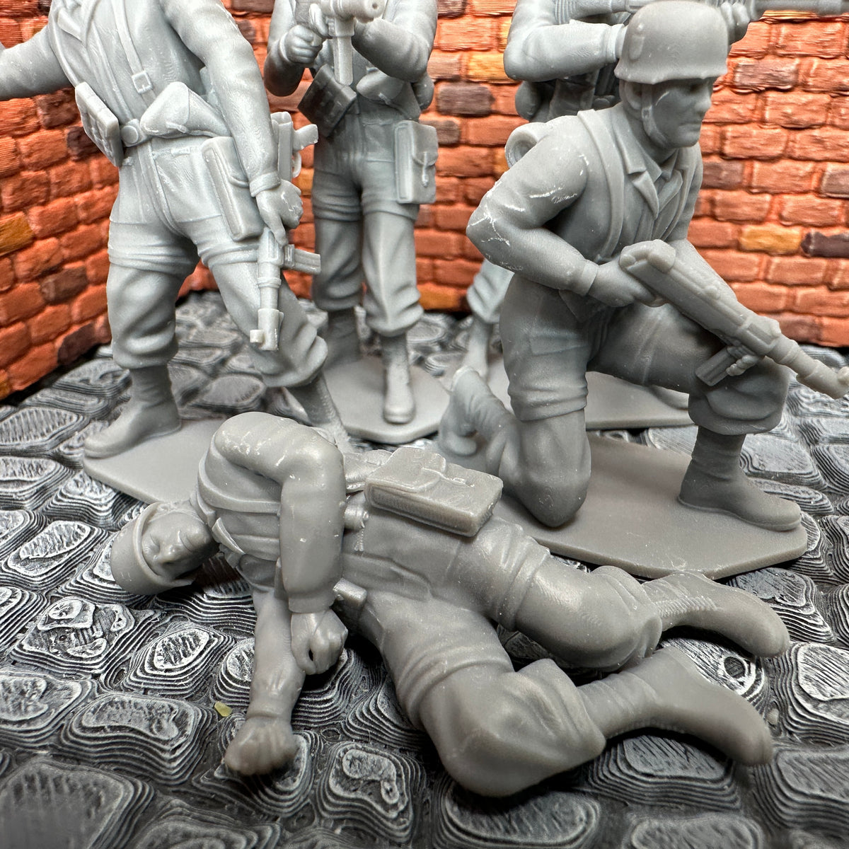 WW2 German Paratrooper Set 1 Toy Soldier 1/32 Scale Wargaming Figures
