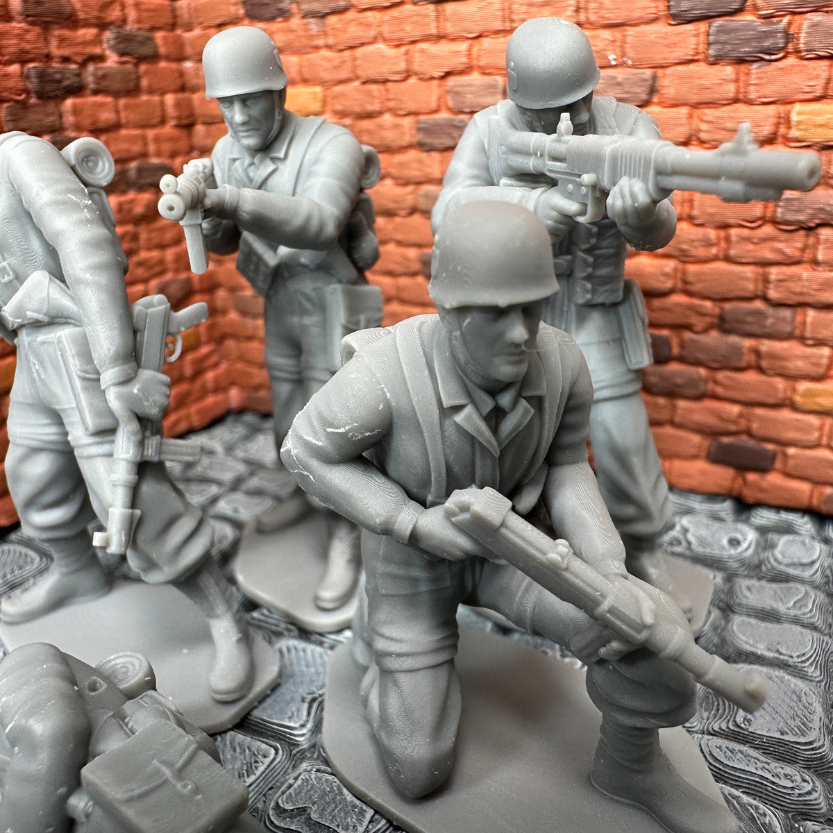 WW2 German Paratrooper Set 1 Toy Soldier 1/32 Scale Wargaming Figures