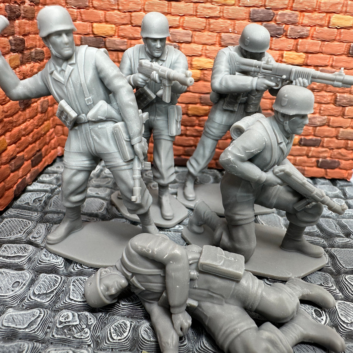 WW2 German Paratrooper Set 1 Toy Soldier 1/32 Scale Wargaming Figures