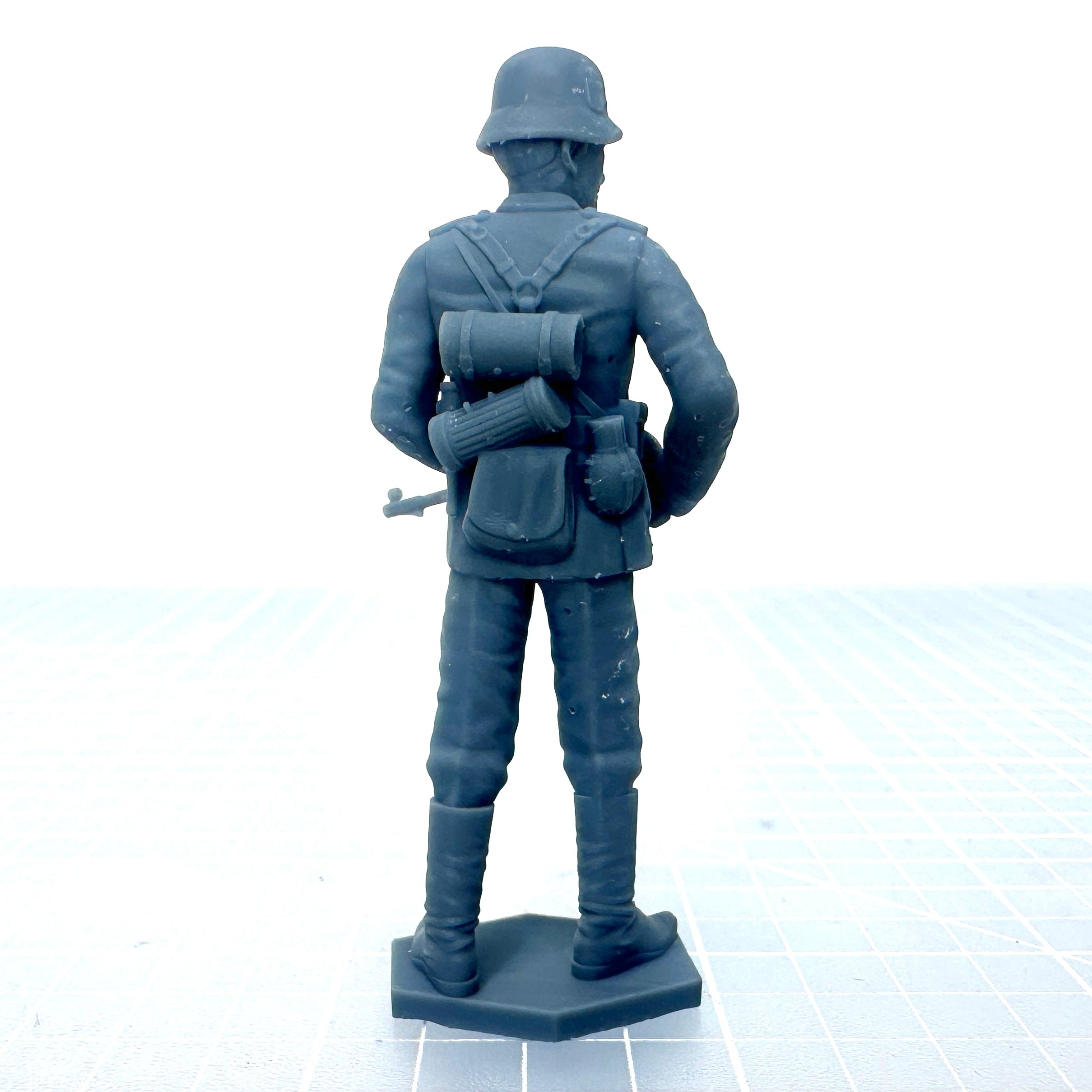 German on Patrol with Sub Machine Gun