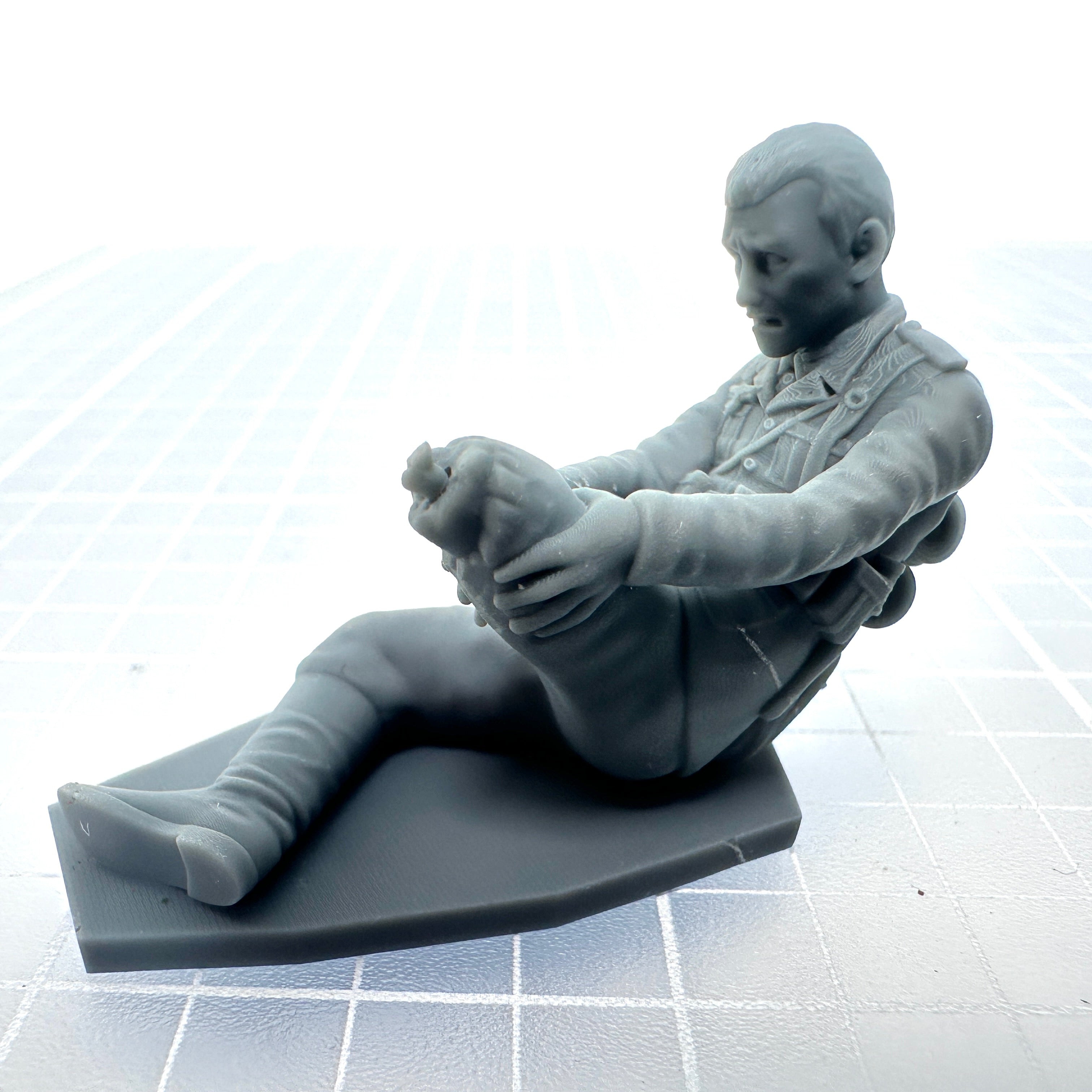 German Soldier Blown-Up Leg