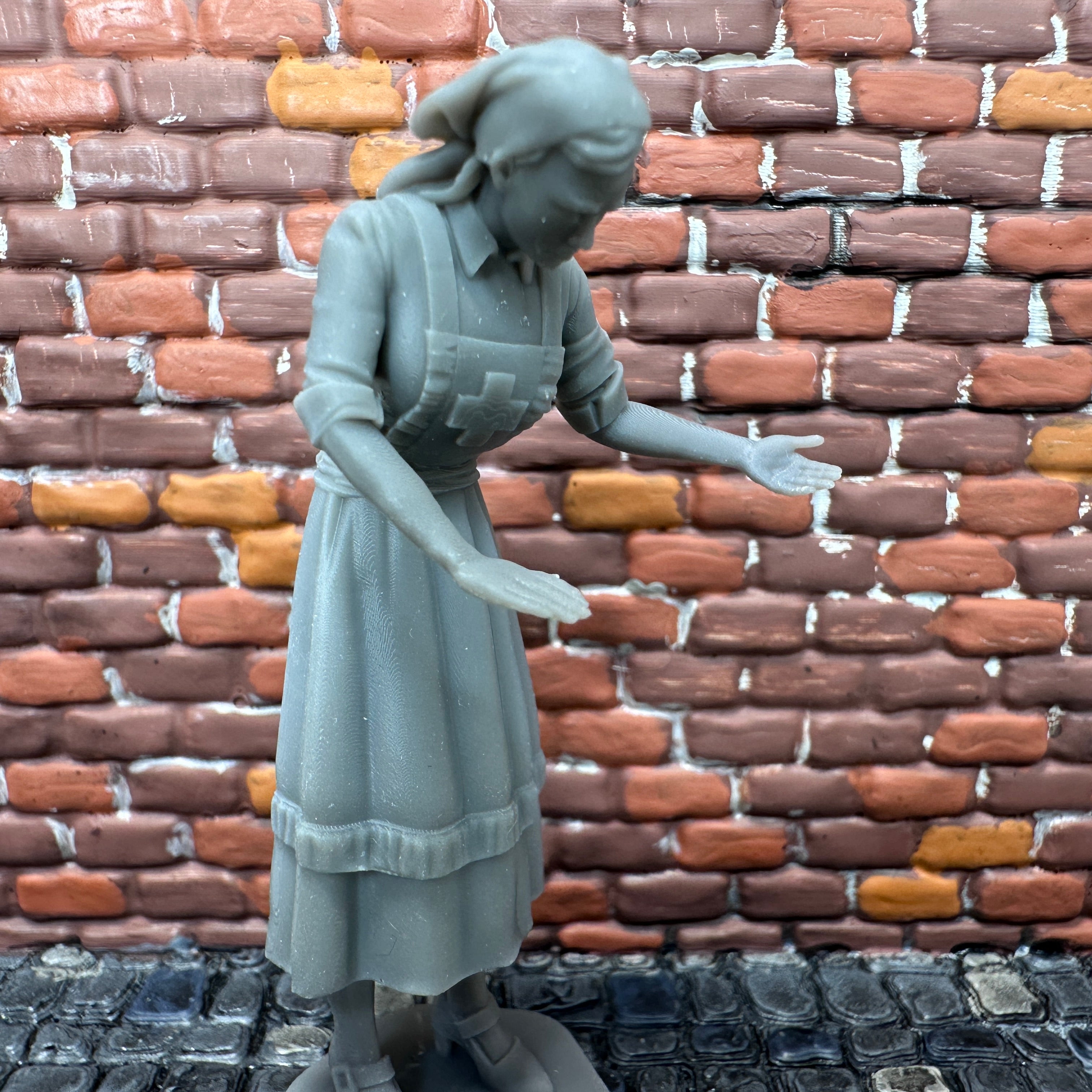 WW2 Allies Nurse Helping Wounded