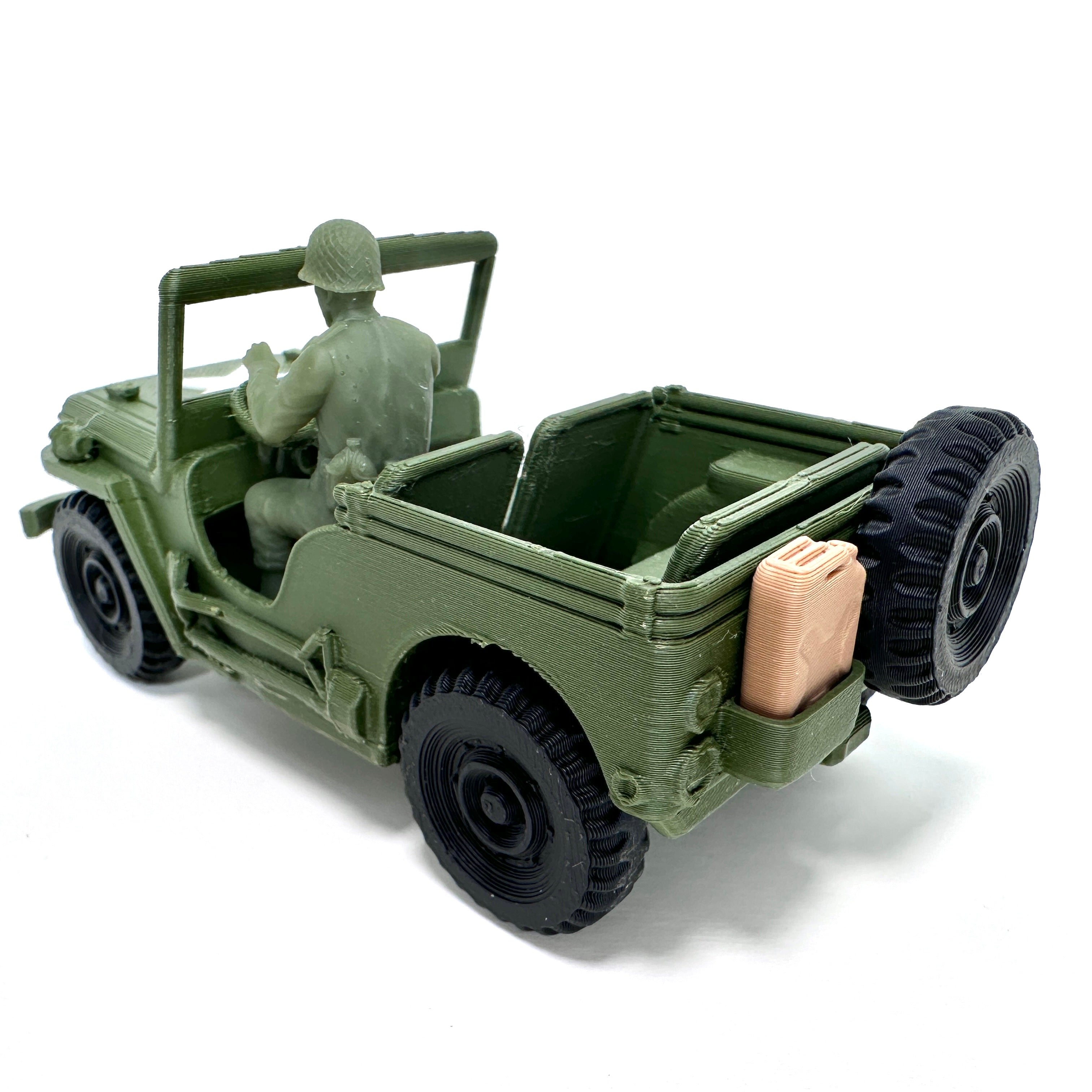 WW2 Rolling Willys Jeep Set 1/32 Scale Military Wargaming Figures