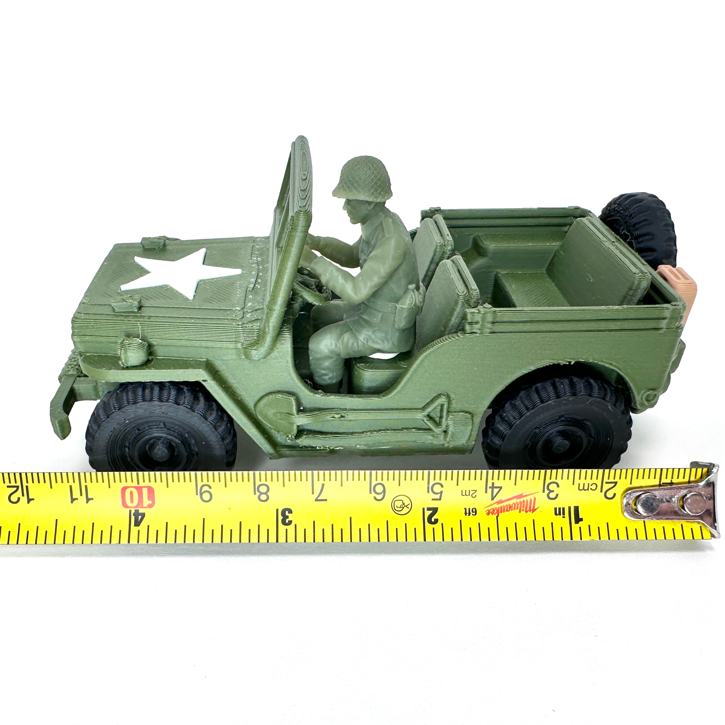 WW2 Rolling Willys Jeep Set 1/32 Scale Military Wargaming Figures