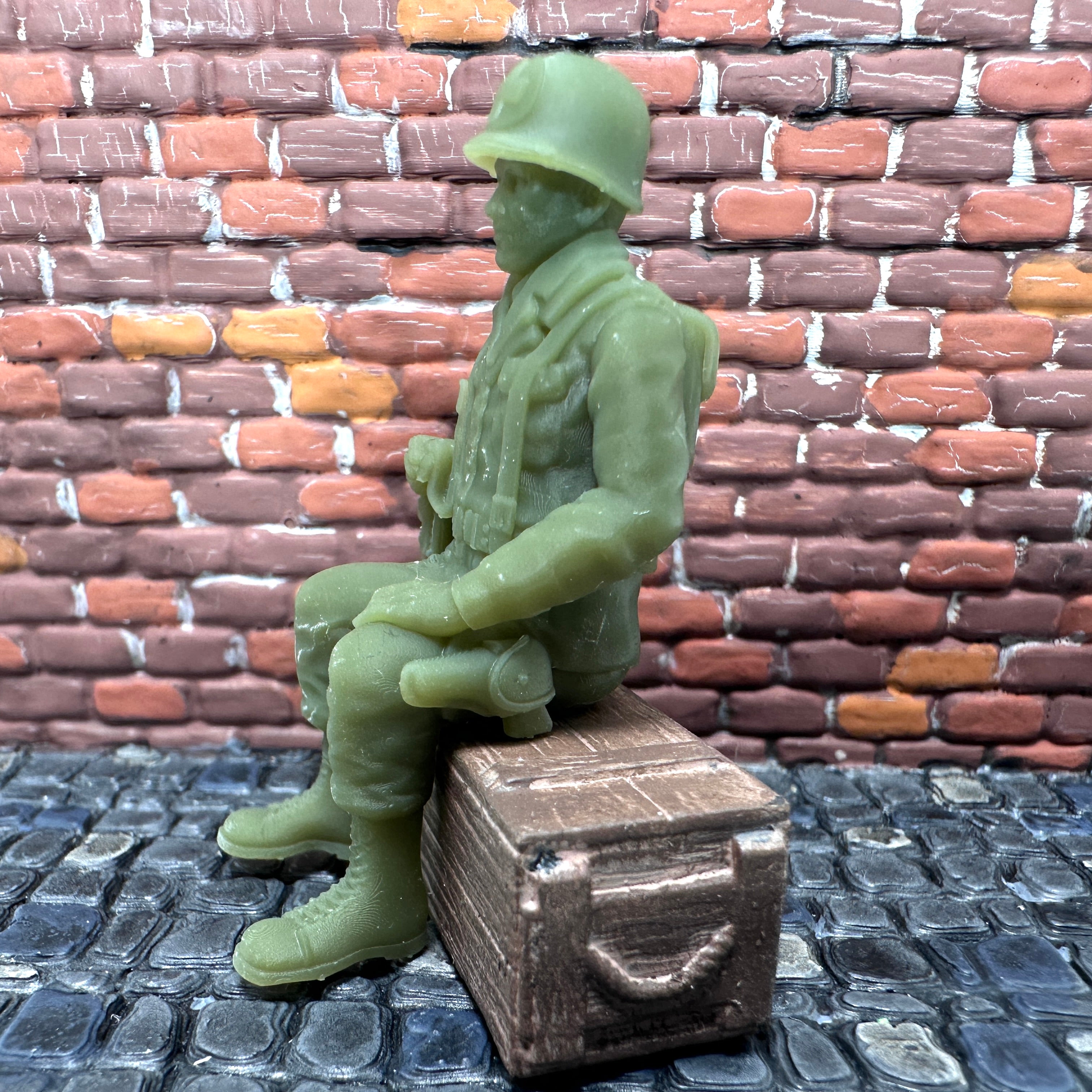 WW2 American Medic Sitting