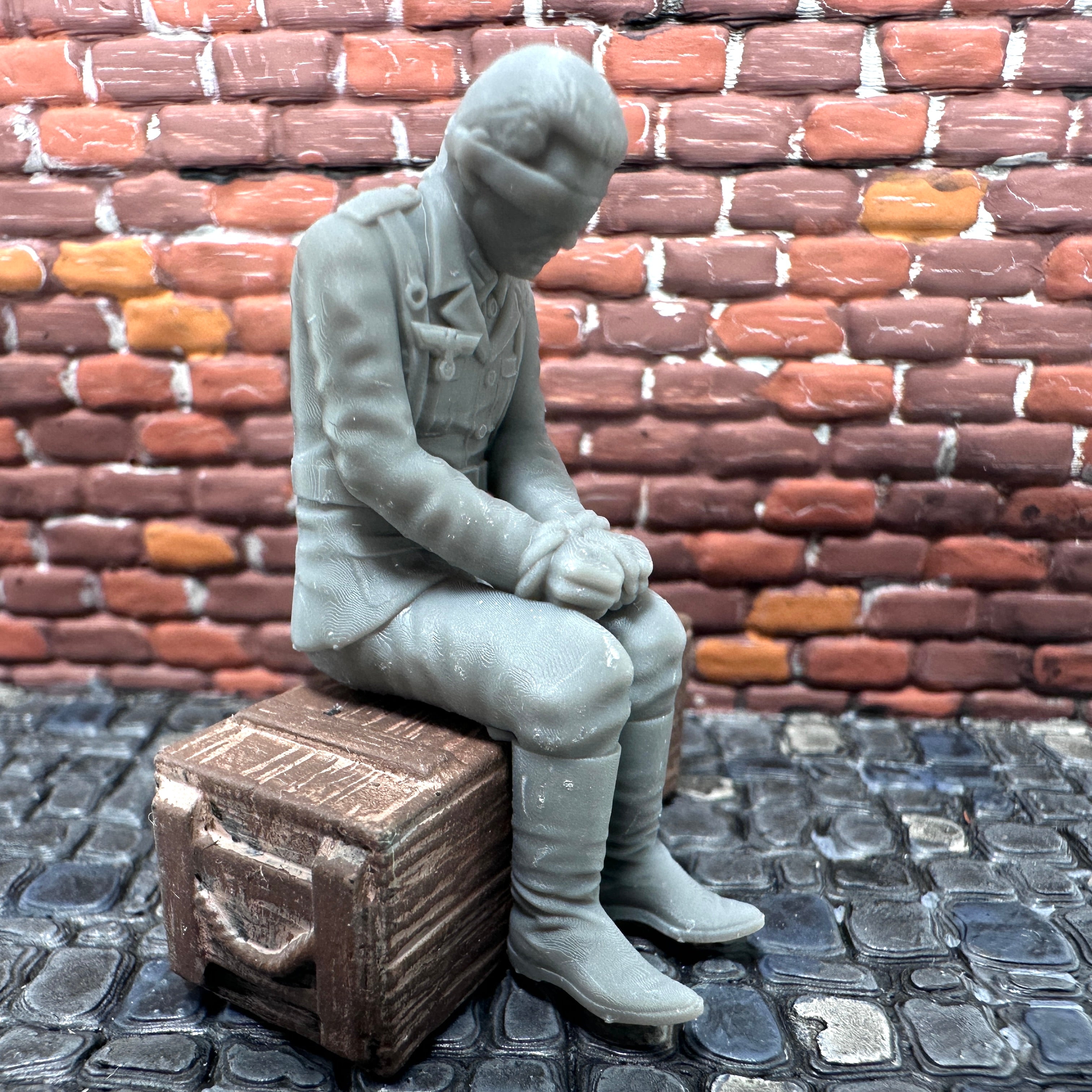 WW2 German POW Sitting