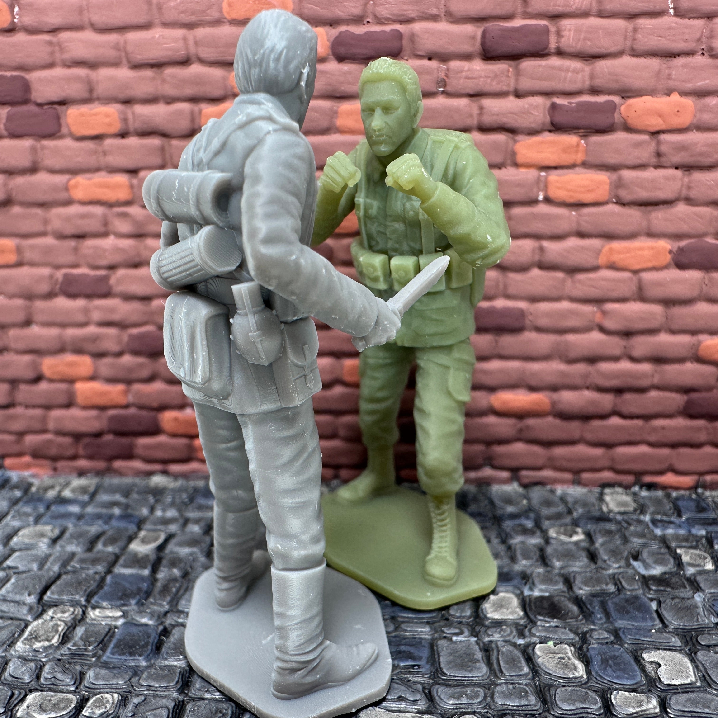 WW2 American vs German Hand Combat Set #2 Toy Soldier 1/32 Scale