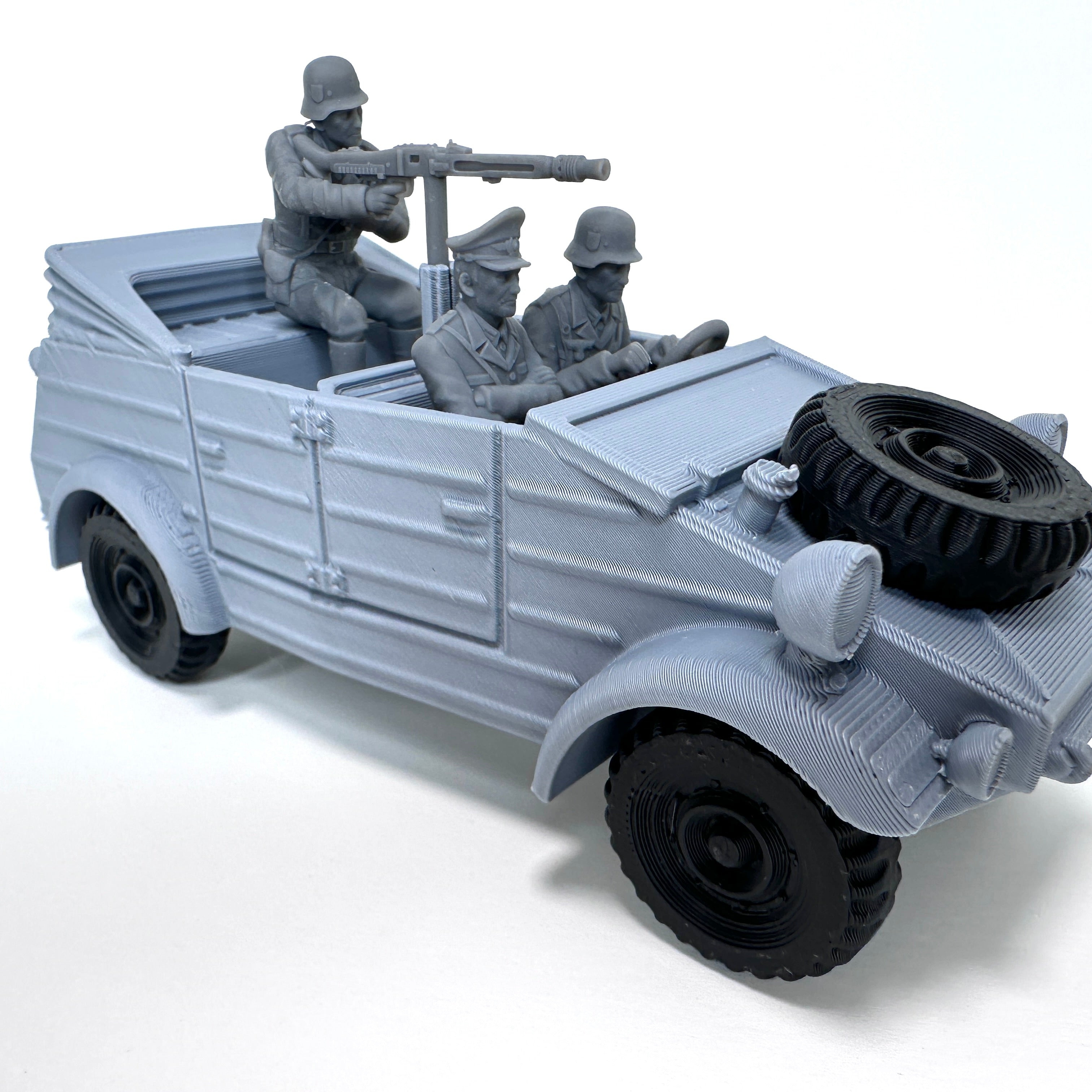WW2 Rolling Kubelwagen 3D Printed 1/32 Scale War Vehicle