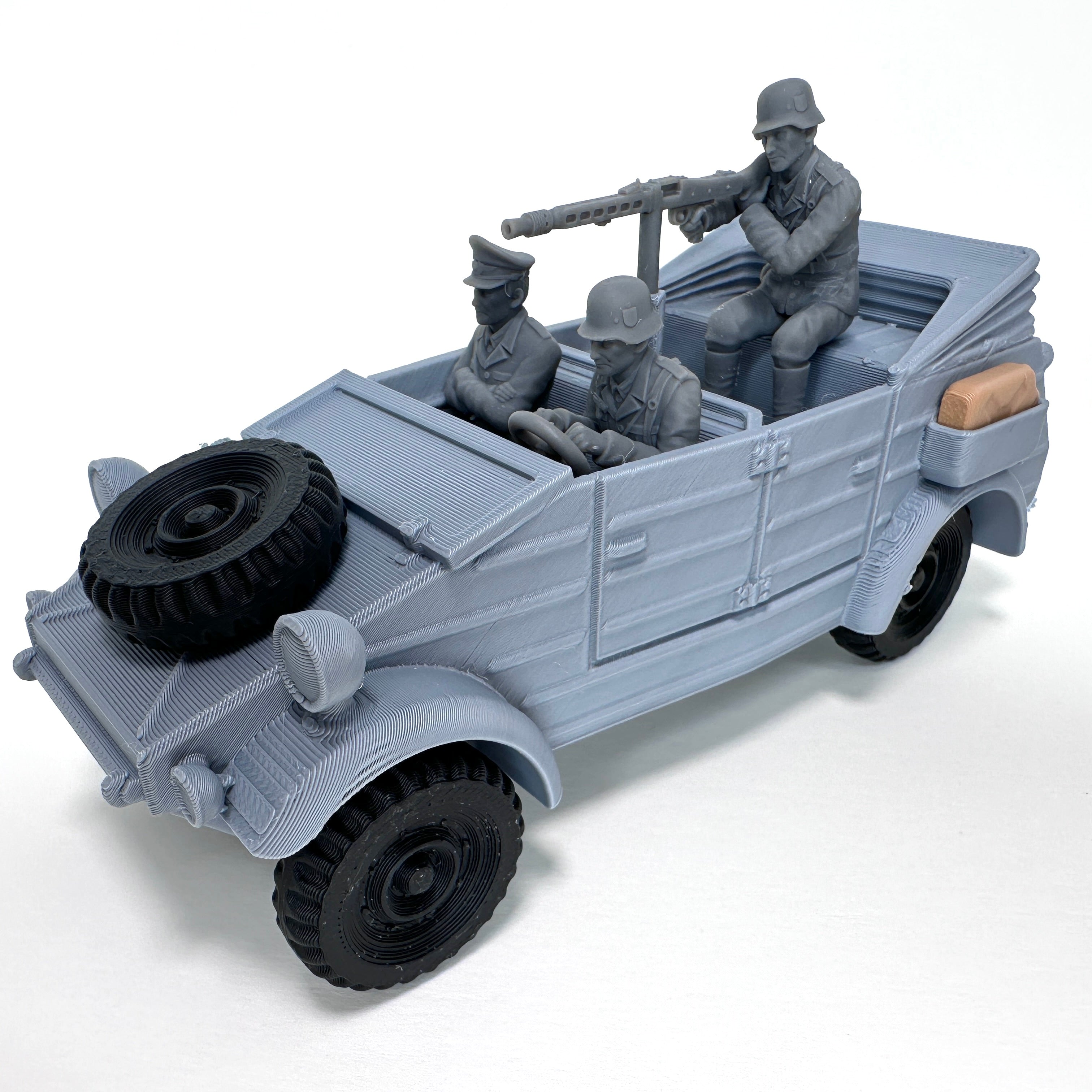 WW2 Rolling Kubelwagen 3D Printed 1/32 Scale War Vehicle