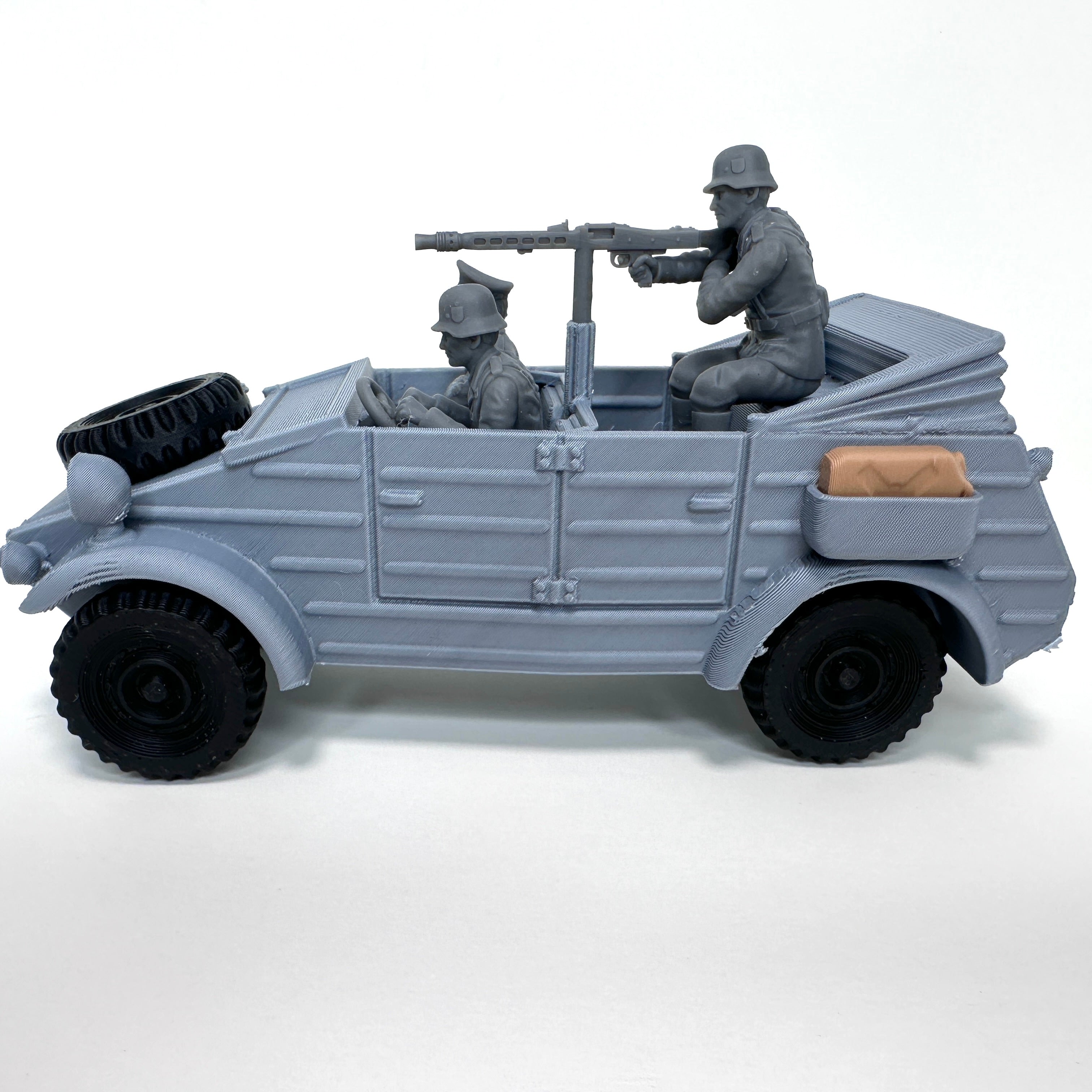WW2 Rolling Kubelwagen 3D Printed 1/32 Scale War Vehicle