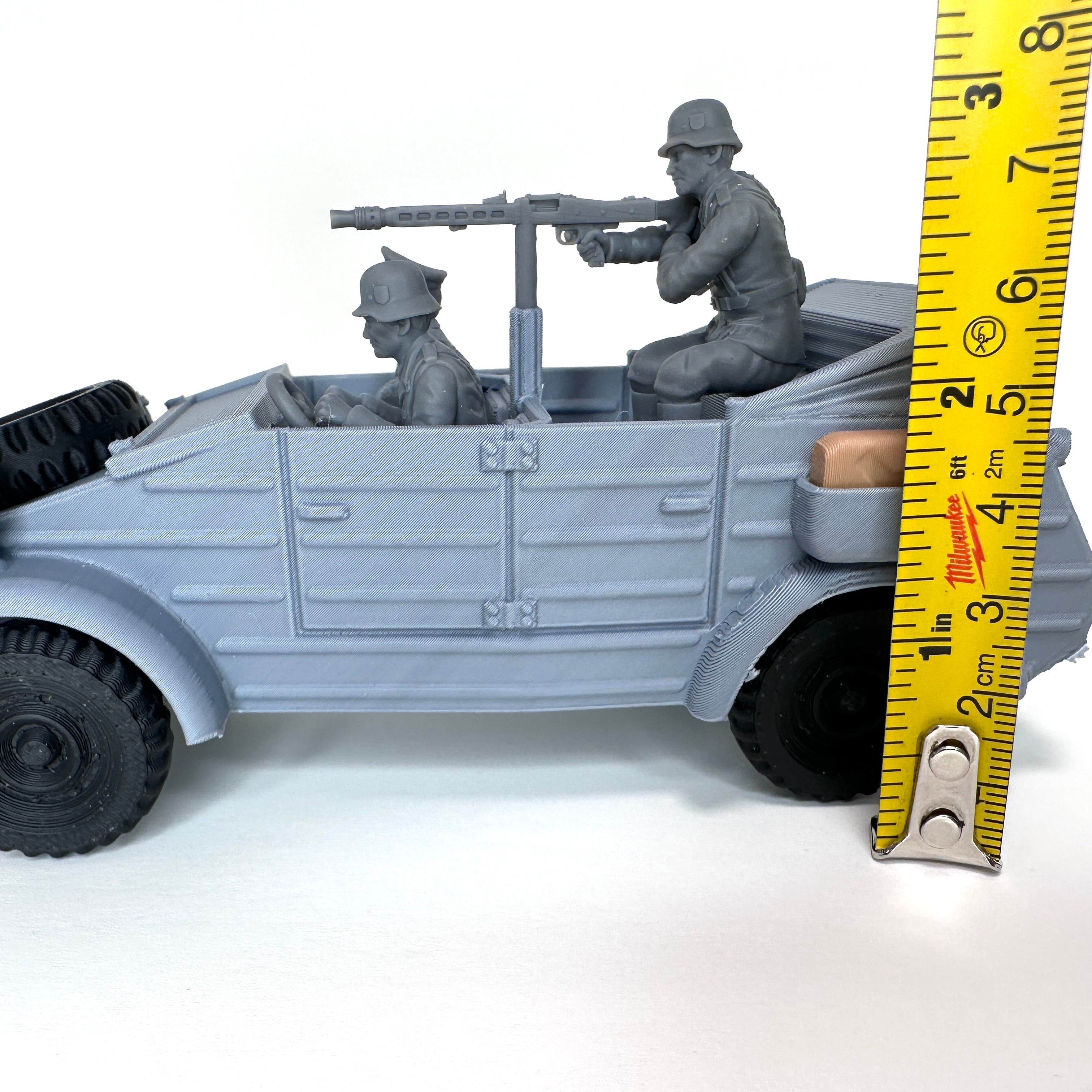 WW2 Rolling Kubelwagen 3D Printed 1/32 Scale War Vehicle