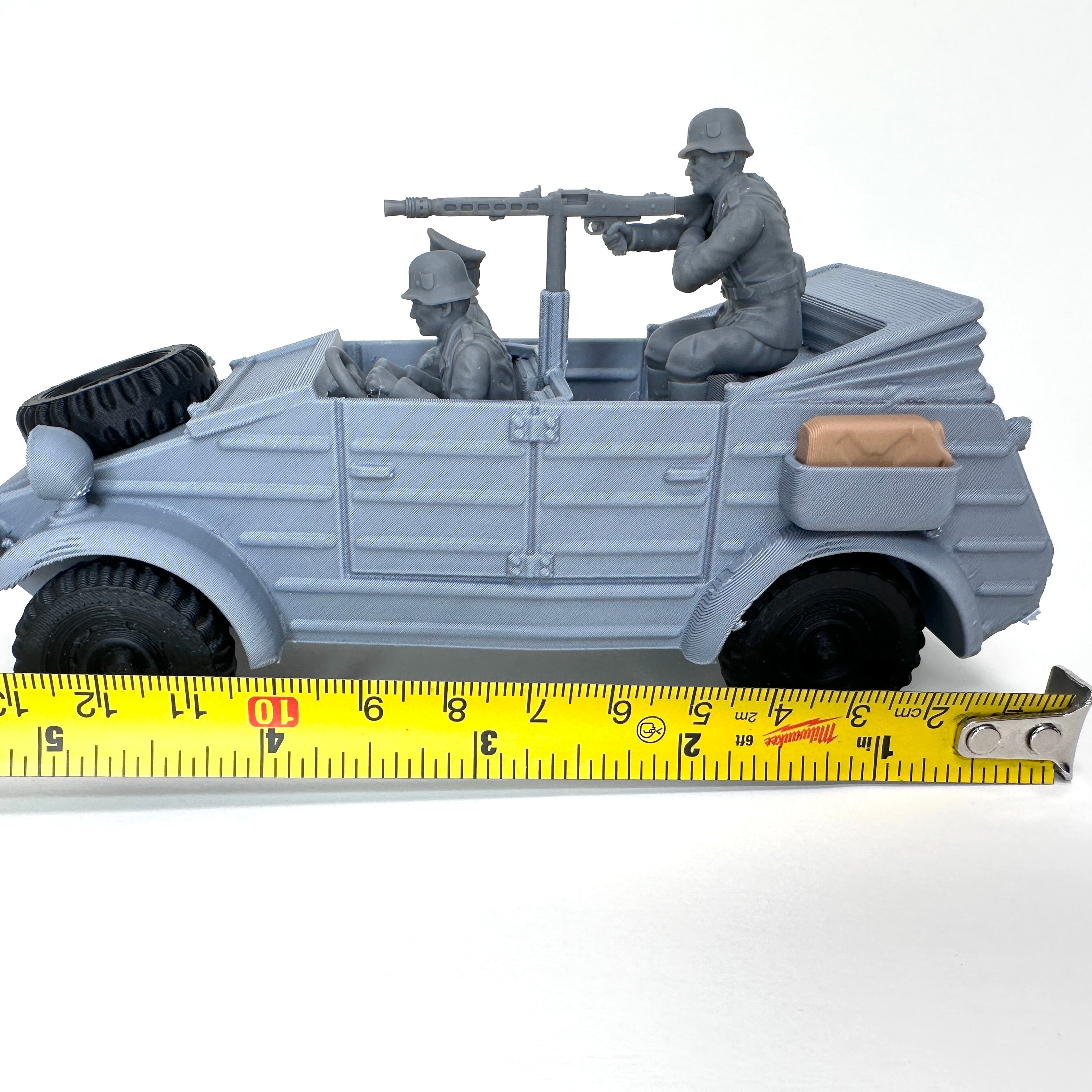 WW2 Rolling Kubelwagen 3D Printed 1/32 Scale War Vehicle