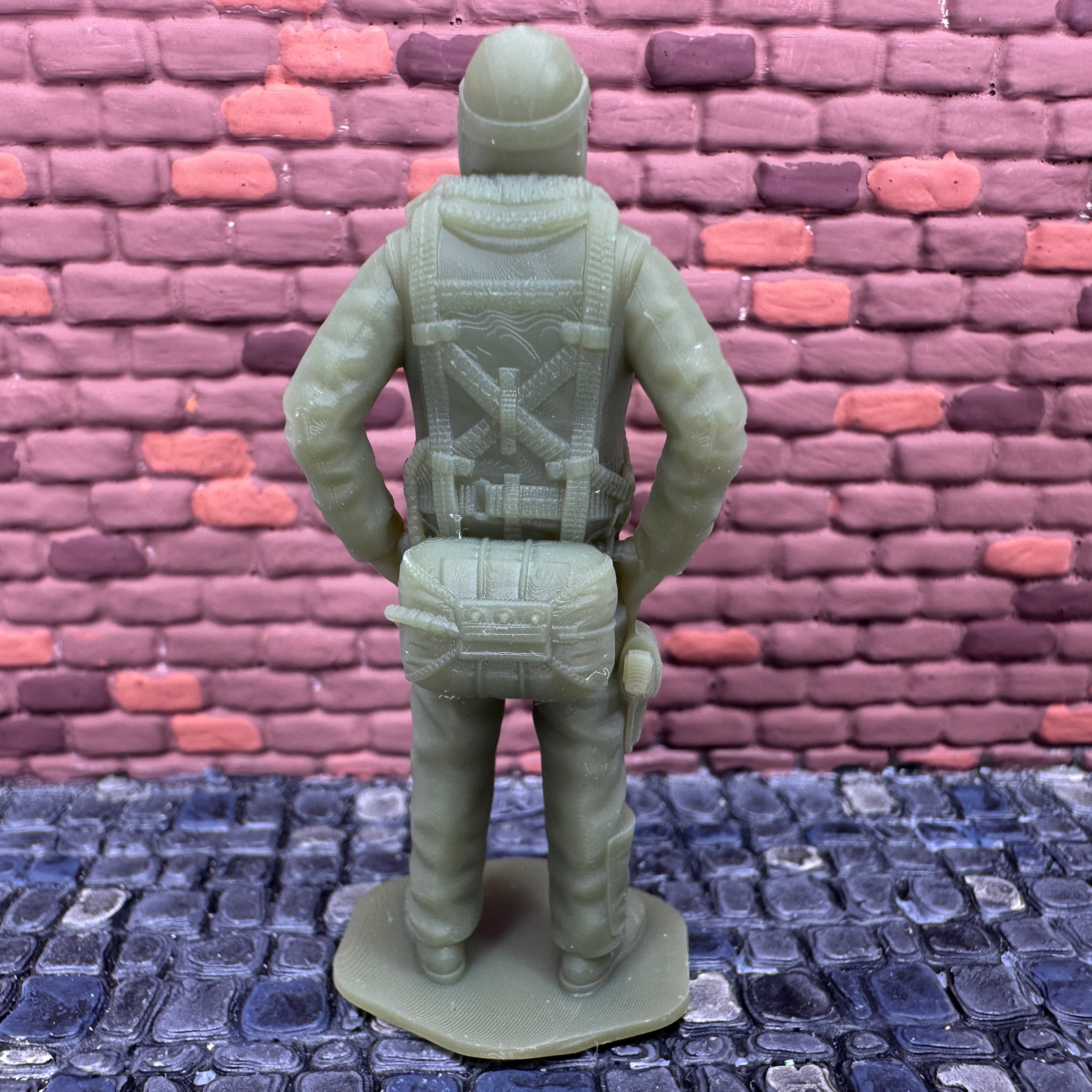 WW2 American Army Air Forces Pilot No Facemask 1/32 Scale Toy Soldier Wargaming Figure