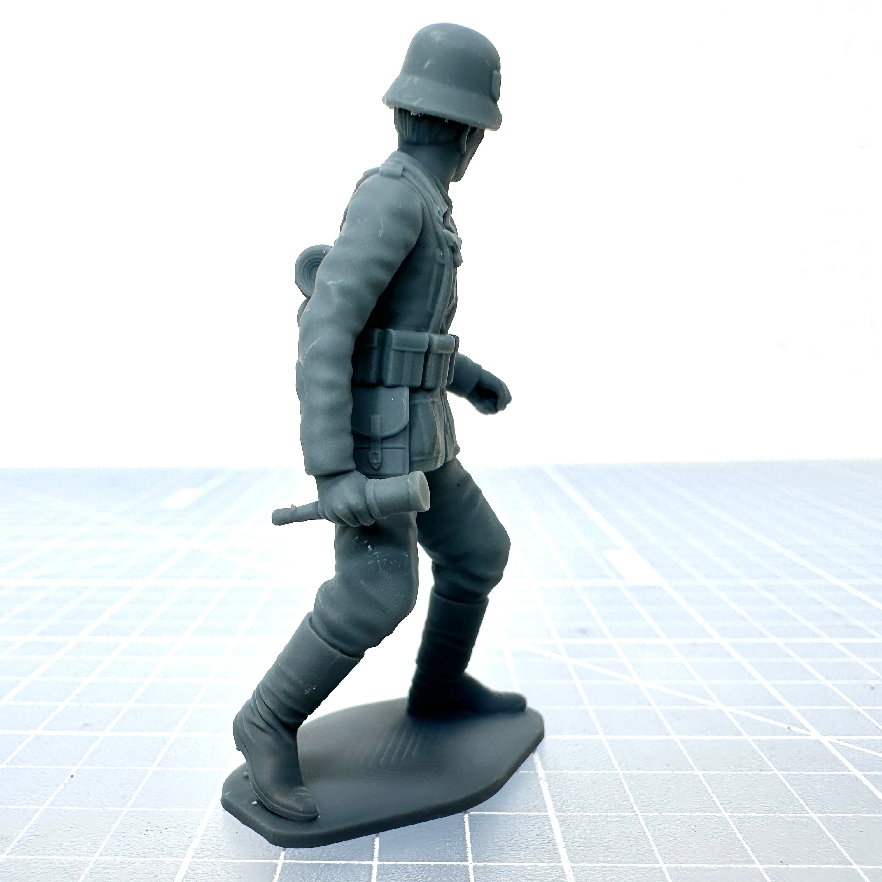 German WW2 Soldier Throwing Grenade