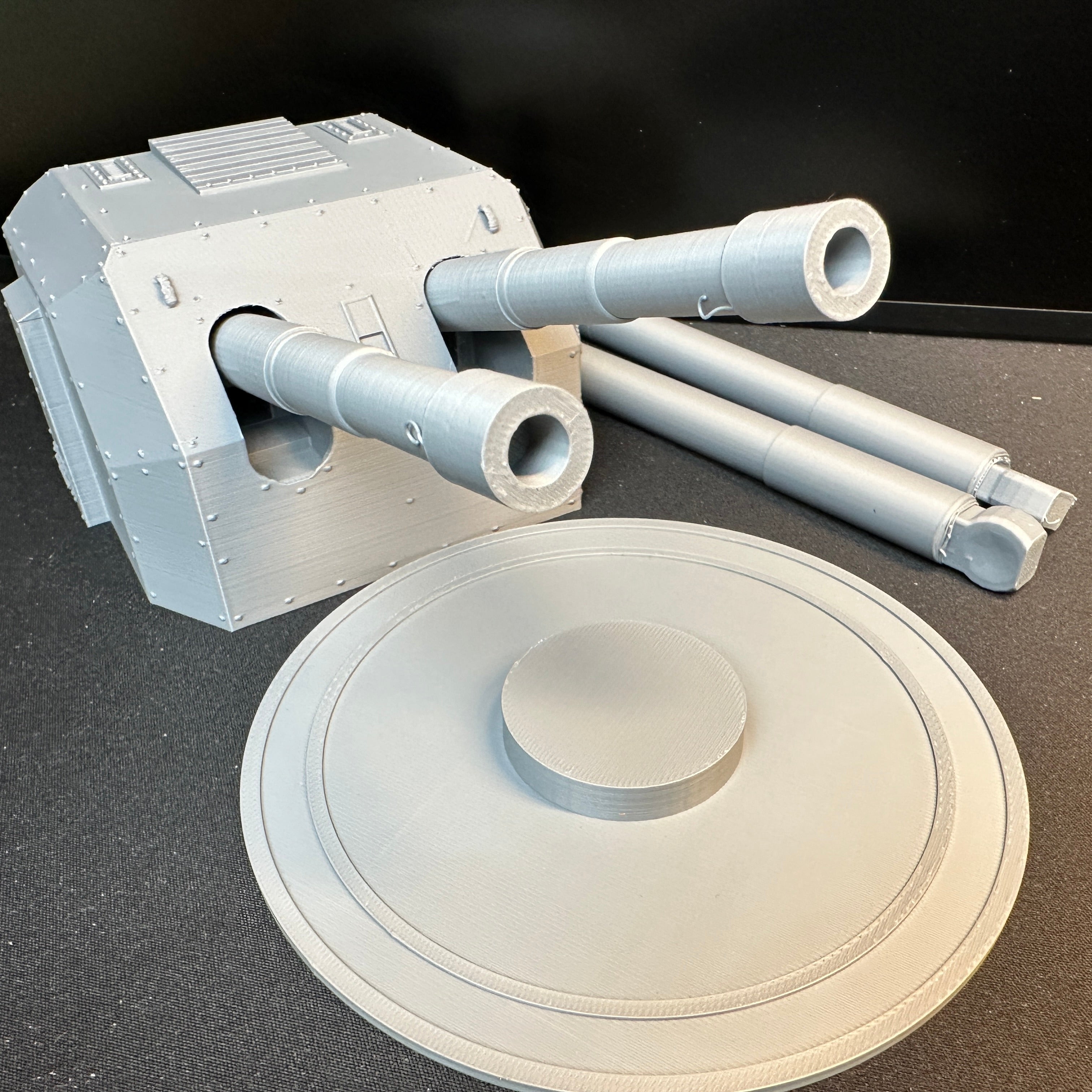 World War 2 Coastal Artillery Cannons 1/32 Scale DeHelmsman 3D Military Terrain Piece