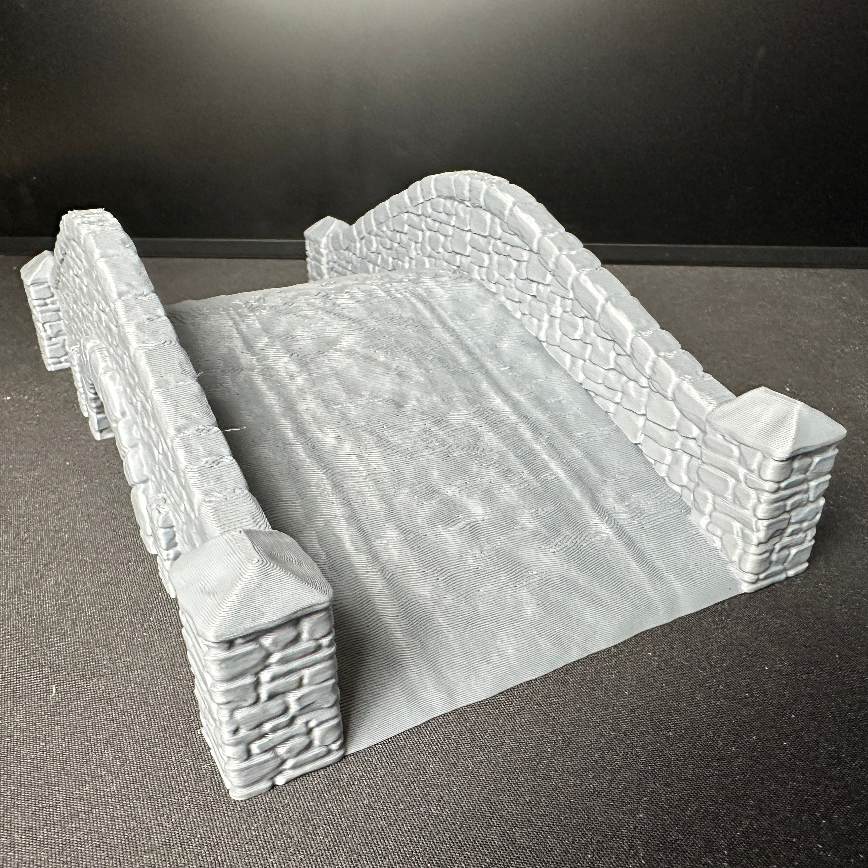 WW2 Stone Bridge 1/32 Scale Model Diorama Terrain Wargaming Figure Accessory