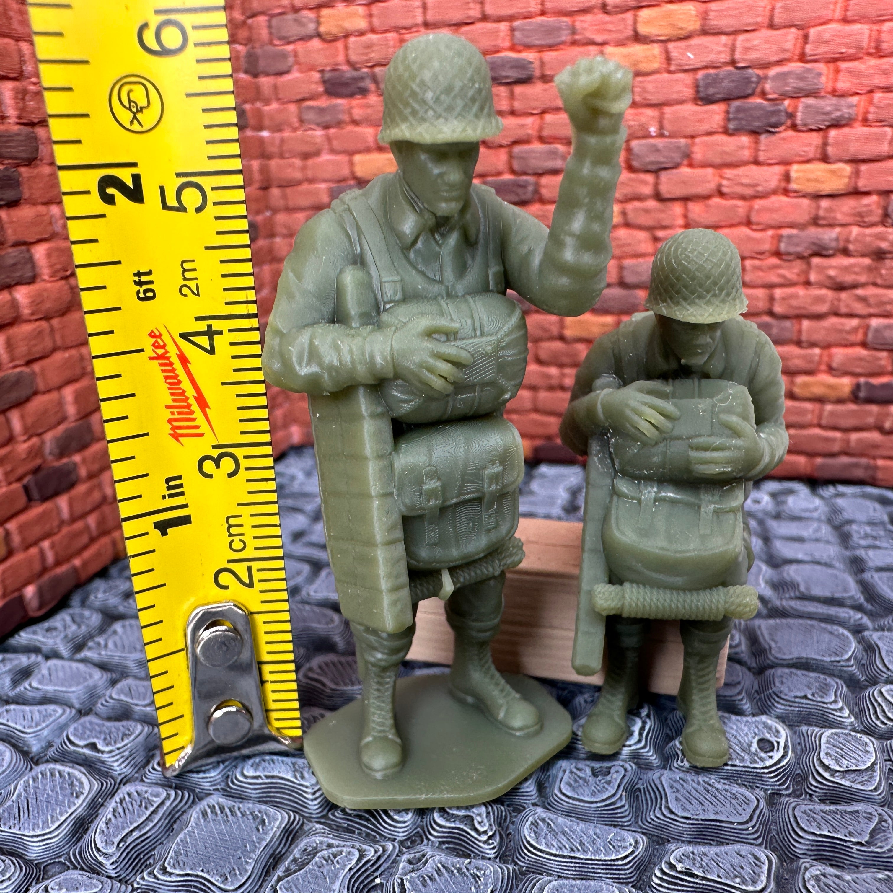 WW2 American Airborne Combat Equipment Set 1/32 Scale Toy Soldiers Wargaming Figures