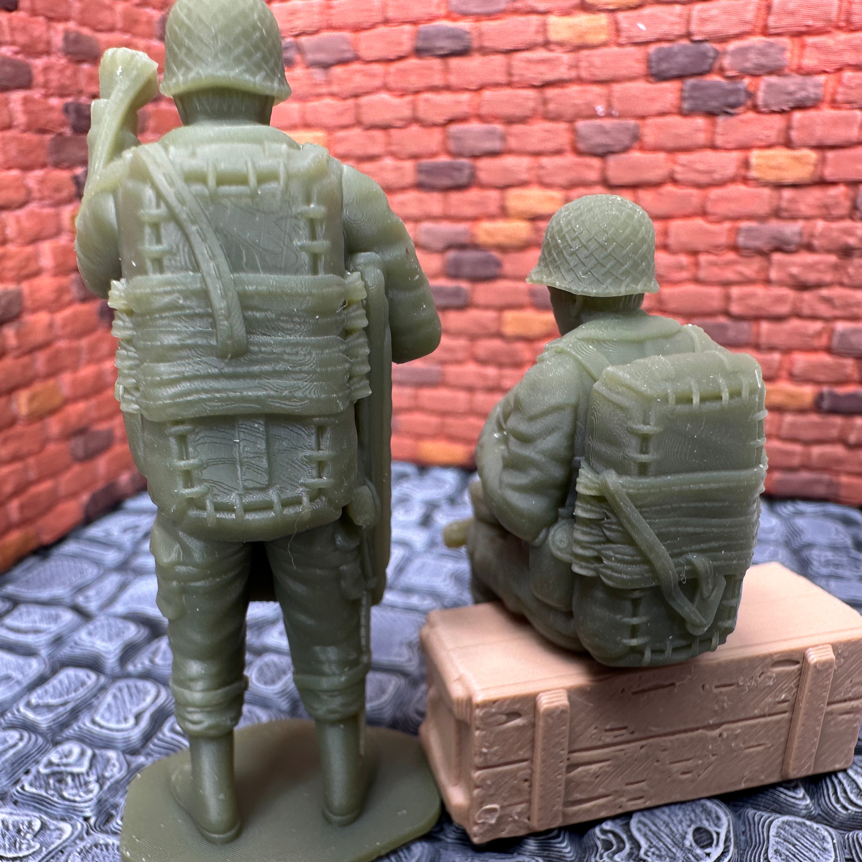 WW2 American Airborne Combat Equipment Set 1/32 Scale Toy Soldiers Wargaming Figures