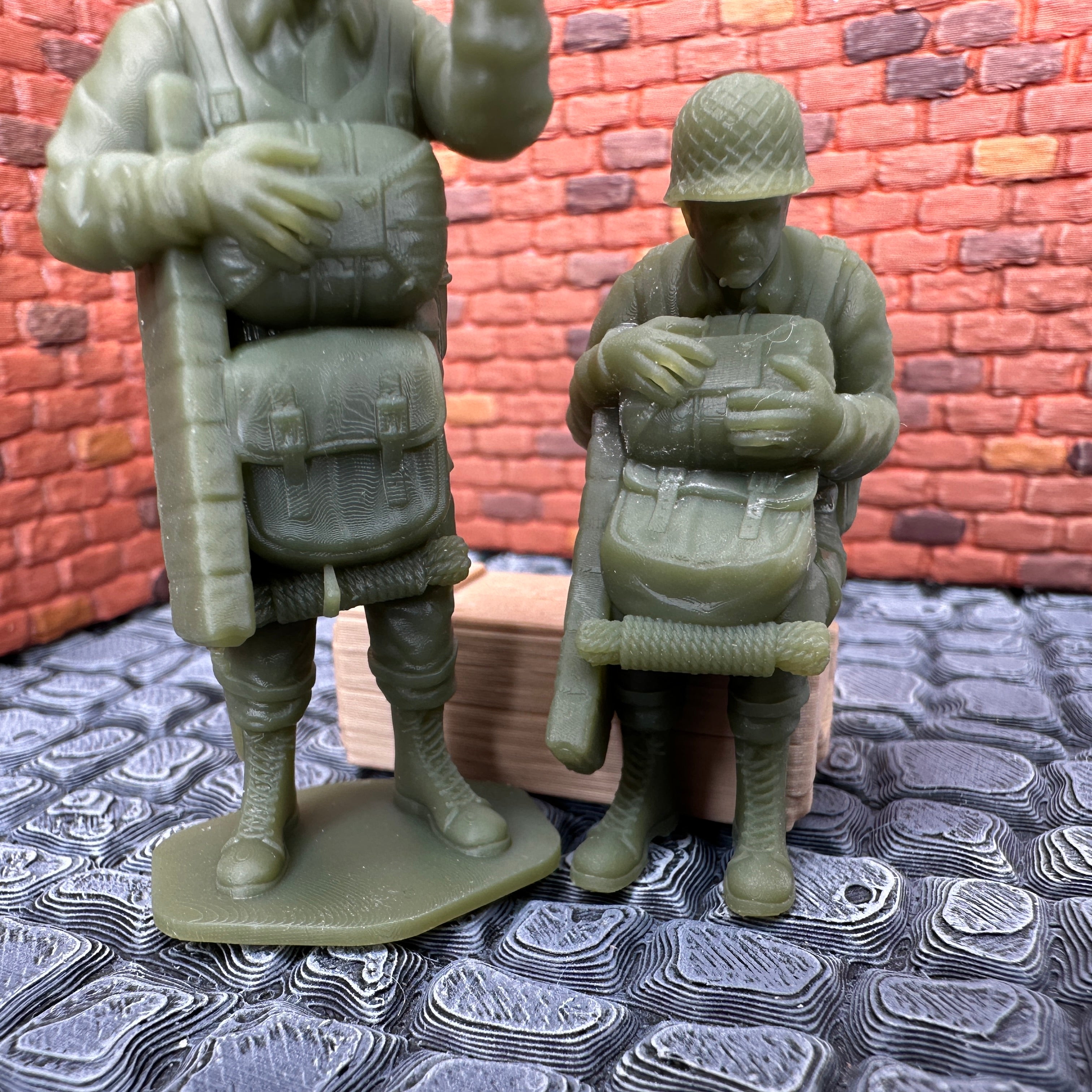 WW2 American Airborne Combat Equipment Set 1/32 Scale Toy Soldiers Wargaming Figures