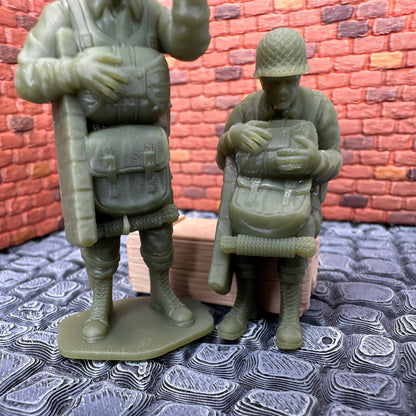 WW2 American Airborne Combat Equipment Set 1/32 Scale Toy Soldiers Wargaming Figures