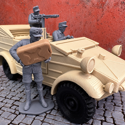 WW2 Afrika Korps Kubelwagen Set3D Printed 1/32 Scale War Vehicle