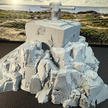 DeHelmsman WW2 Coastal Defense Bunker Range Finder 1/32 Scale Model Diorama Terrain Wargaming Figure Accessory