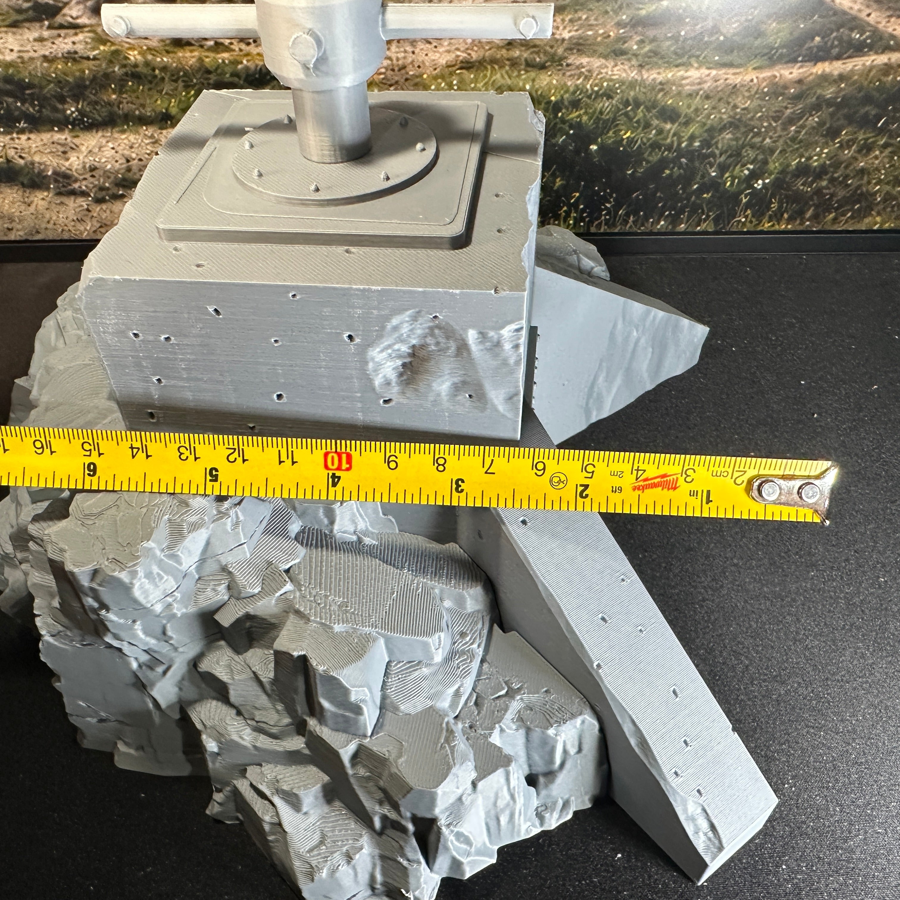 DeHelmsman WW2 Coastal Defense Bunker Range Finder 1/32 Scale Model Diorama Terrain Wargaming Figure Accessory