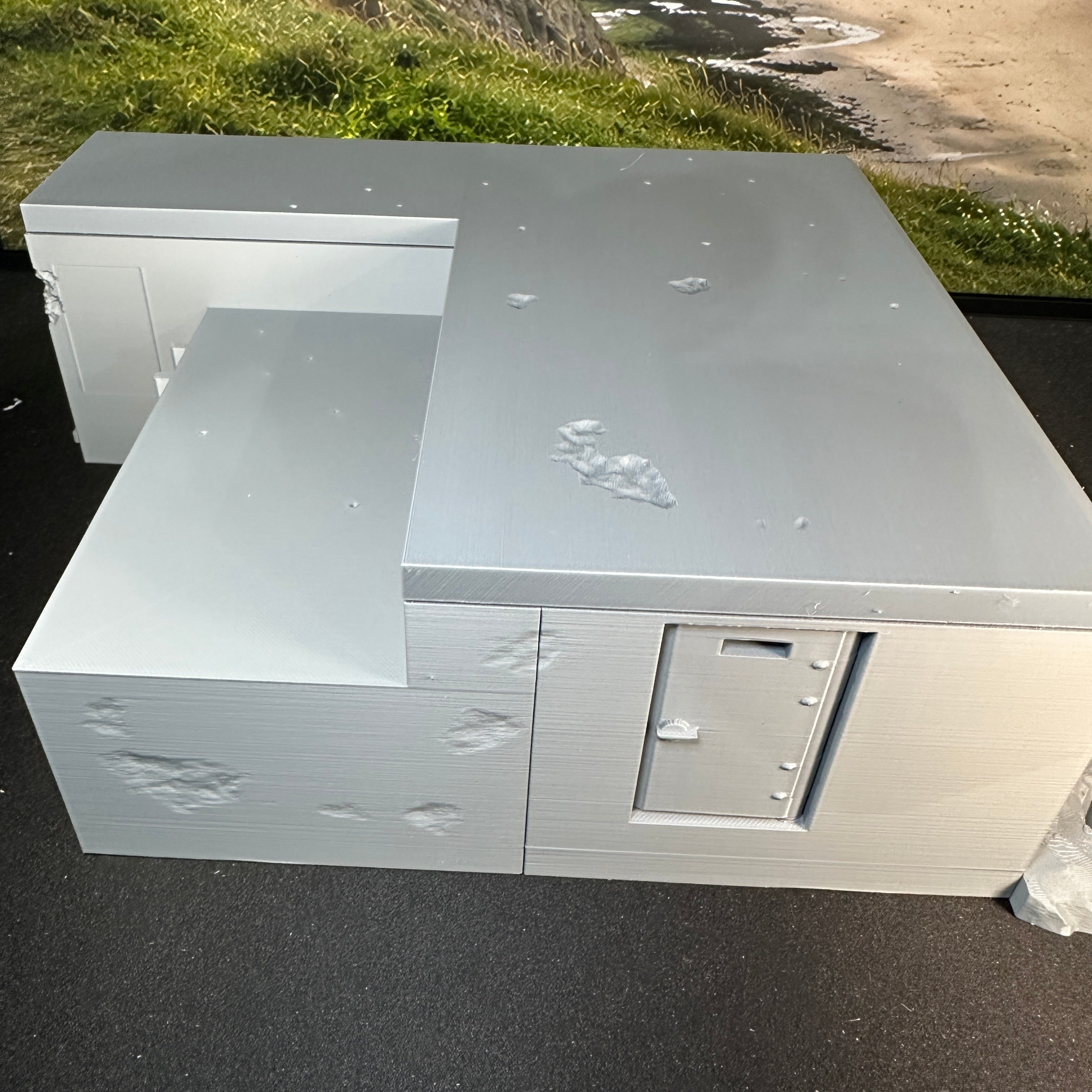 DeHelmsman WW2 Coastal Defense Bunker C 1/32 Scale Model Diorama Terrain Wargaming Figure Accessory