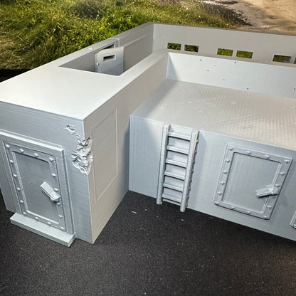 DeHelmsman WW2 Coastal Defense Bunker C 1/32 Scale Model Diorama Terrain Wargaming Figure Accessory