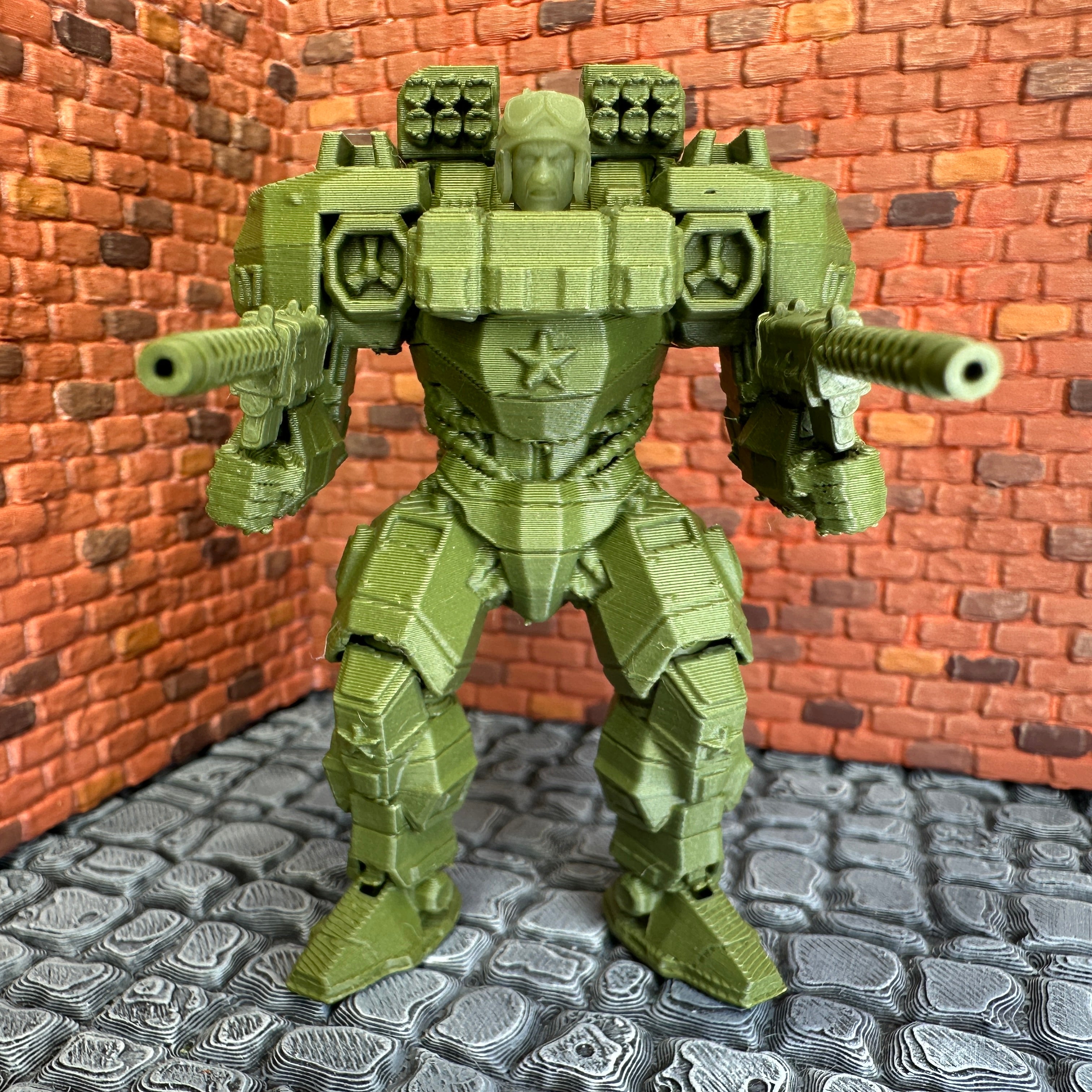 WW2 American Tanker MECH 1/32 Scale Toy Soldier Wargaming Figure