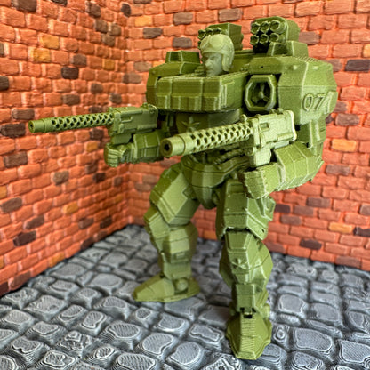 WW2 American Tanker MECH 1/32 Scale Toy Soldier Wargaming Figure