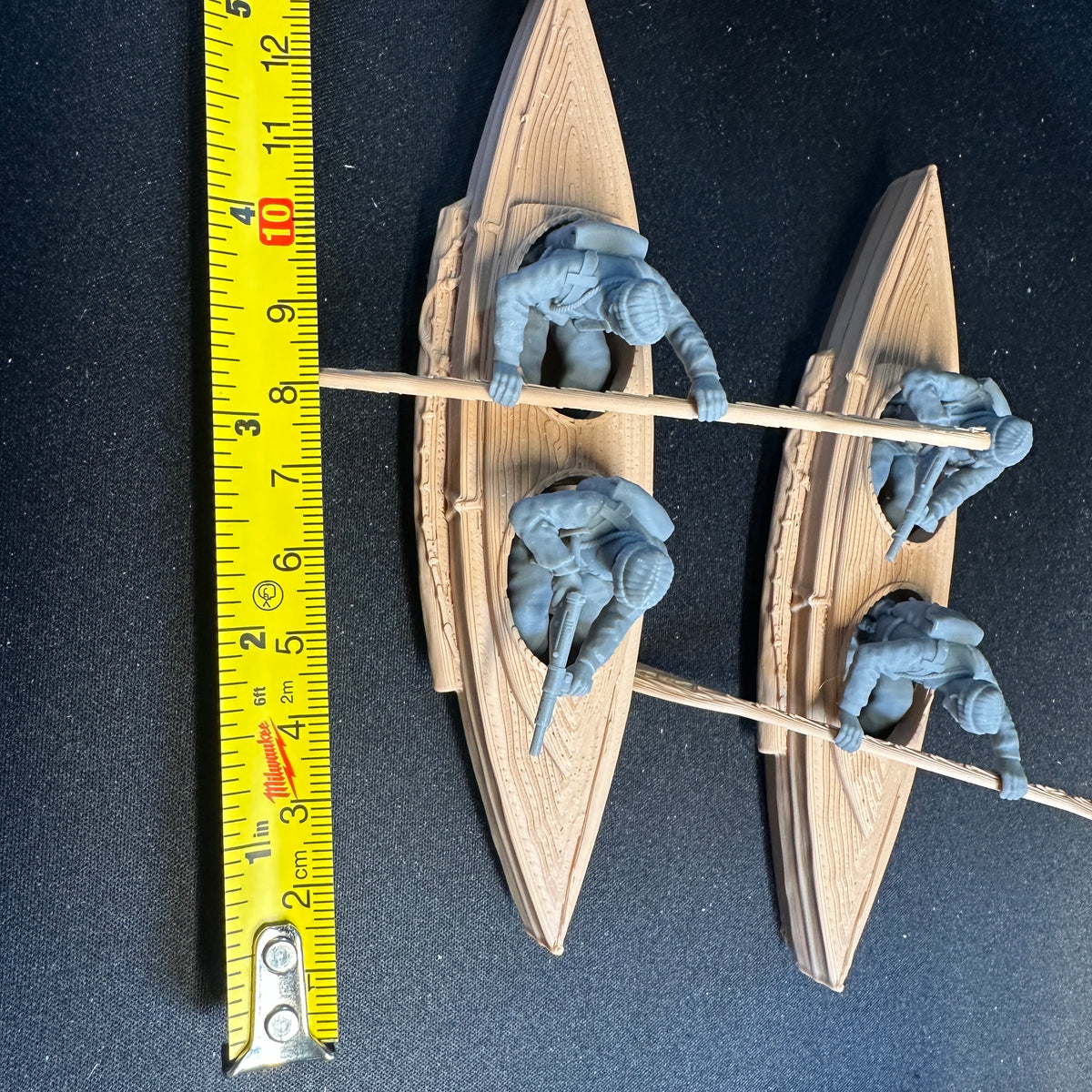 WW2 British Commando Cockleshell Kayak Set 1/32 Scale Toy Soldier Wargaming Figure