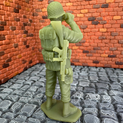 WW2 American Standing with Binos Set 1/32 Scale Toy Soldiers Wargaming Figures