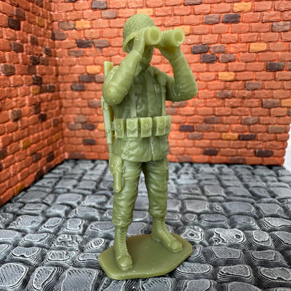 WW2 American Standing with Binos Set 1/32 Scale Toy Soldiers Wargaming Figures