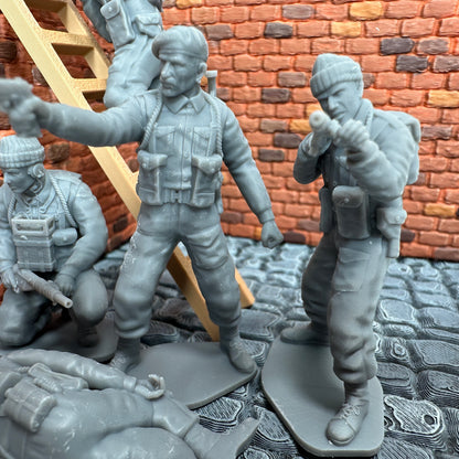 WW2 British Commando Set #2 1/32 Scale Toy Soldier Wargaming Figures