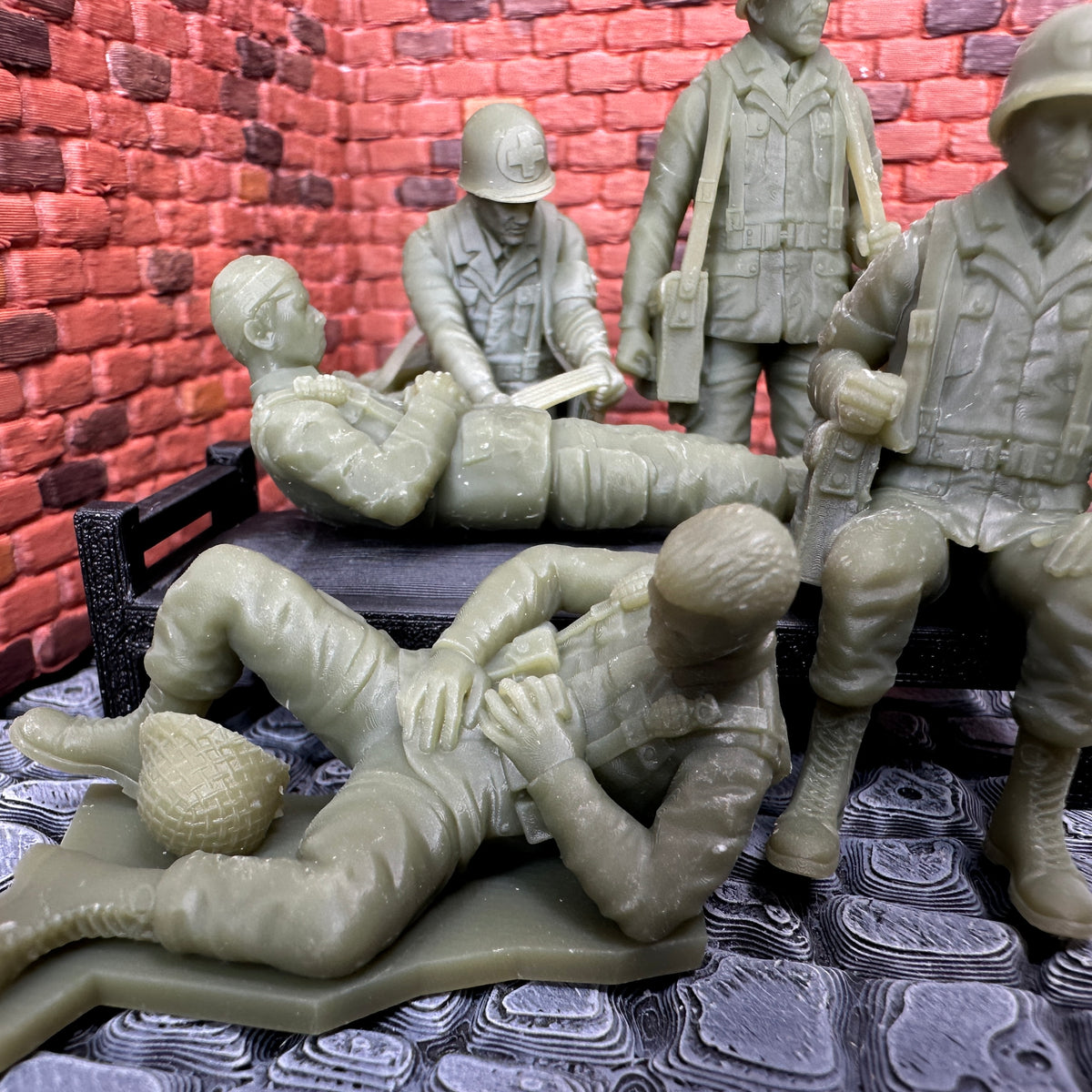WW2 American Medical Set 1/32 Scale Toy Soldiers Wargaming Figures