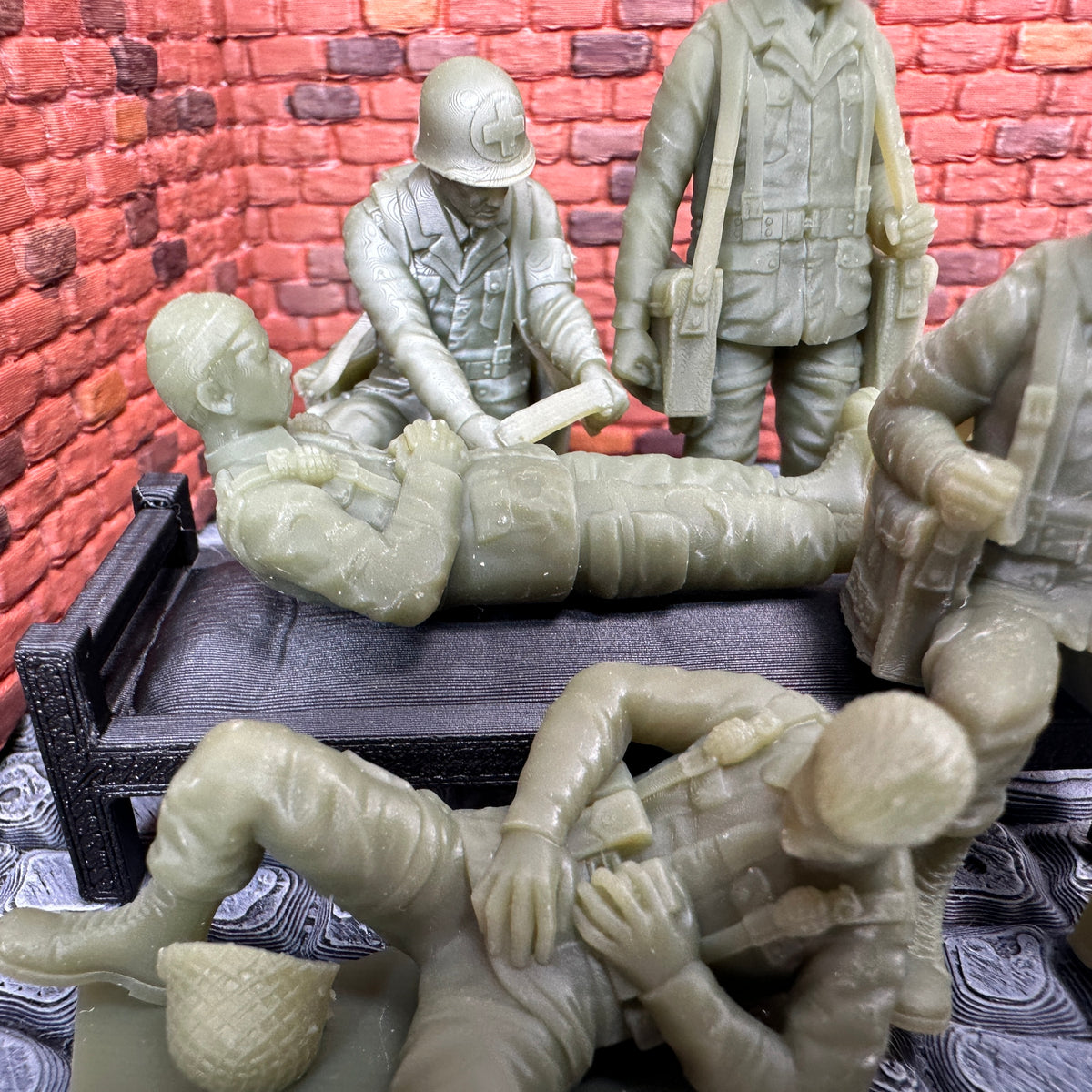 WW2 American Medical Set 1/32 Scale Toy Soldiers Wargaming Figures
