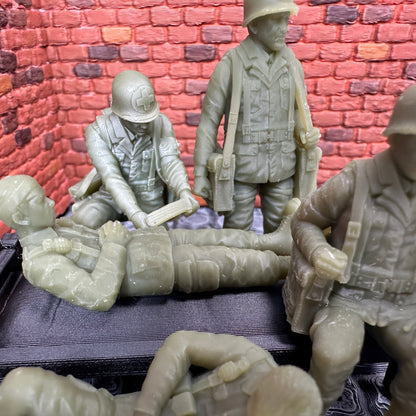 WW2 American Medical Set 1/32 Scale Toy Soldiers Wargaming Figures