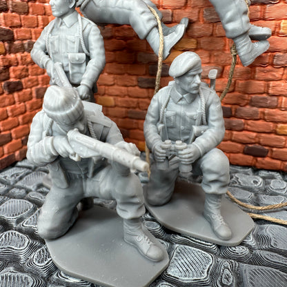 WW2 British Commando Set #1 1/32 Scale Toy Soldier Wargaming Figures (Copy)