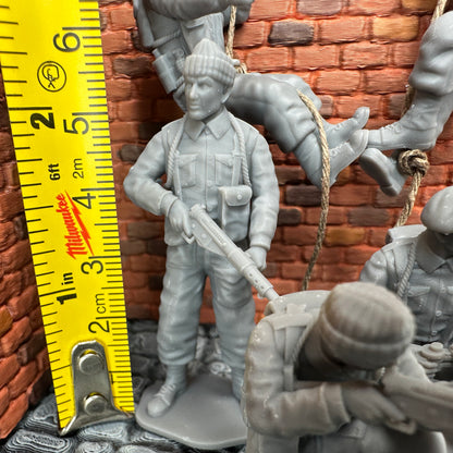 WW2 British Commando Set #1 1/32 Scale Toy Soldier Wargaming Figures (Copy)