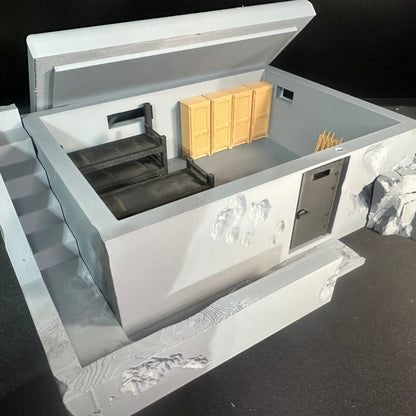 DeHelmsman WW2 Coastal Defense Barracks 1/32 Scale Model Diorama Terrain Wargaming Figure Accessory