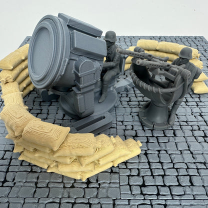 WW2 German Anti-Aircraft Light & Flak Set Toy Soldier Set 1/32 Scale Wargaming Figure