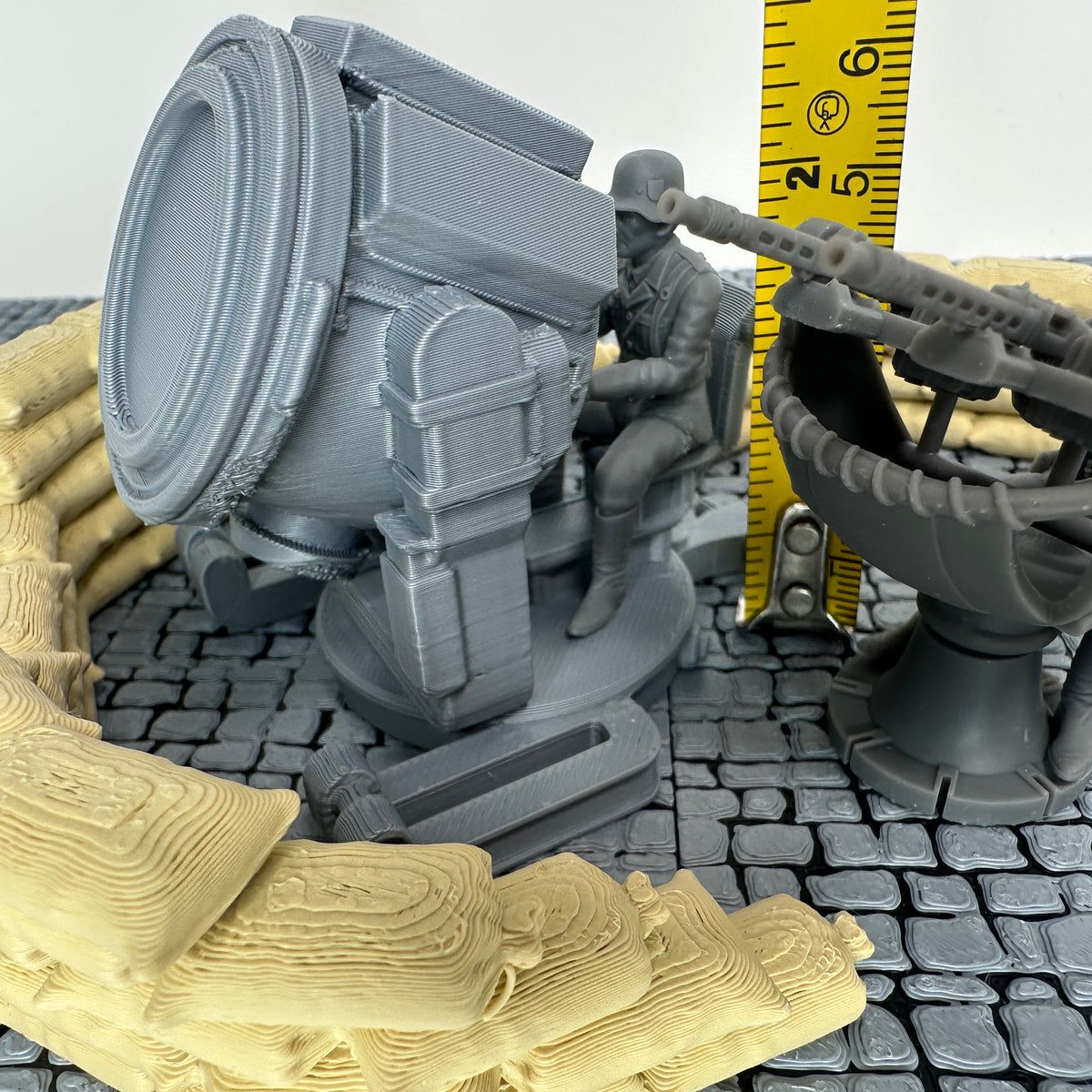 WW2 German Anti-Aircraft Light & Flak Set Toy Soldier Set 1/32 Scale Wargaming Figure