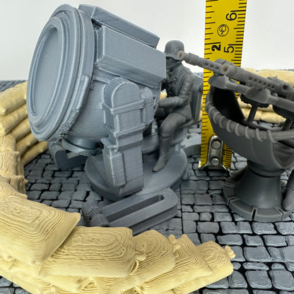 WW2 German Anti-Aircraft Light & Flak Set Toy Soldier Set 1/32 Scale Wargaming Figure