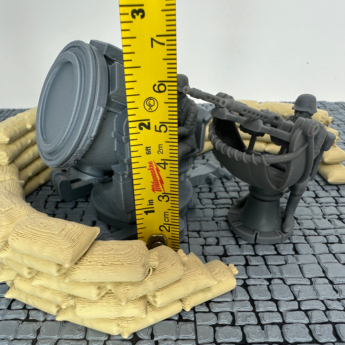 WW2 German Anti-Aircraft Light & Flak Set Toy Soldier Set 1/32 Scale Wargaming Figure