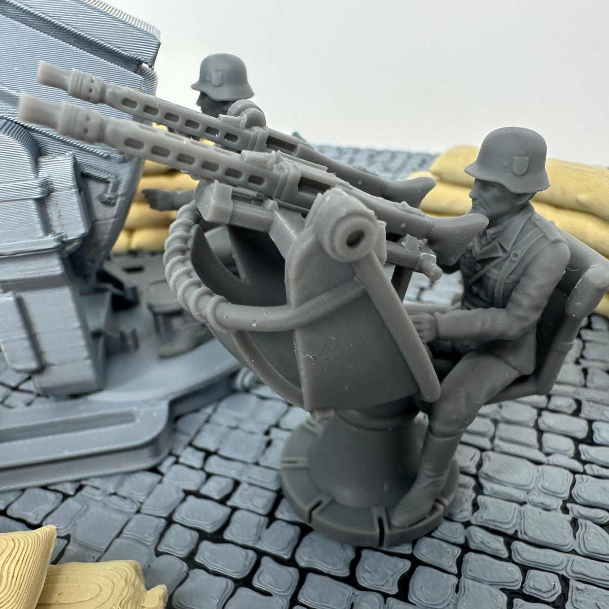WW2 German Anti-Aircraft Light & Flak Set Toy Soldier Set 1/32 Scale Wargaming Figure