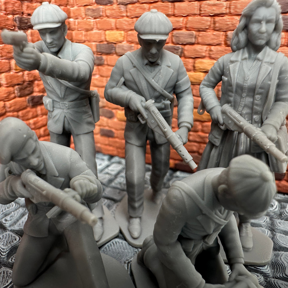 WW2 French Resistance Set 1/32 Scale Toy Soldiers Wargaming Figure